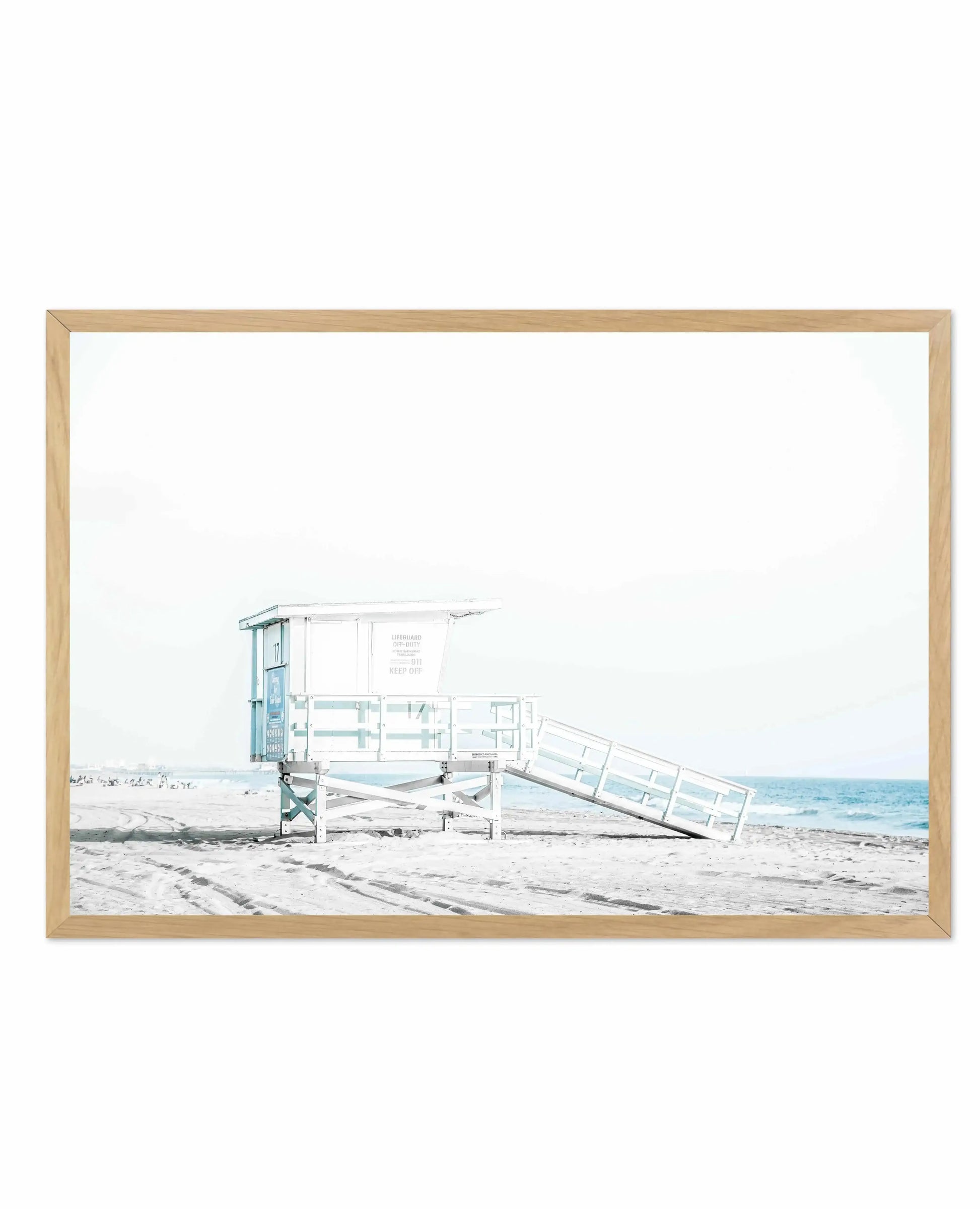 Santa Monica II Art Print-PRINT-Olive et Oriel-Olive et Oriel-A4 | 8.3" x 11.7" | 21 x 29.7cm-Oak-With White Border-Buy-Australian-Art-Prints-Online-with-Olive-et-Oriel-Your-Artwork-Specialists-Austrailia-Decorate-With-Coastal-Photo-Wall-Art-Prints-From-Our-Beach-House-Artwork-Collection-Fine-Poster-and-Framed-Artwork