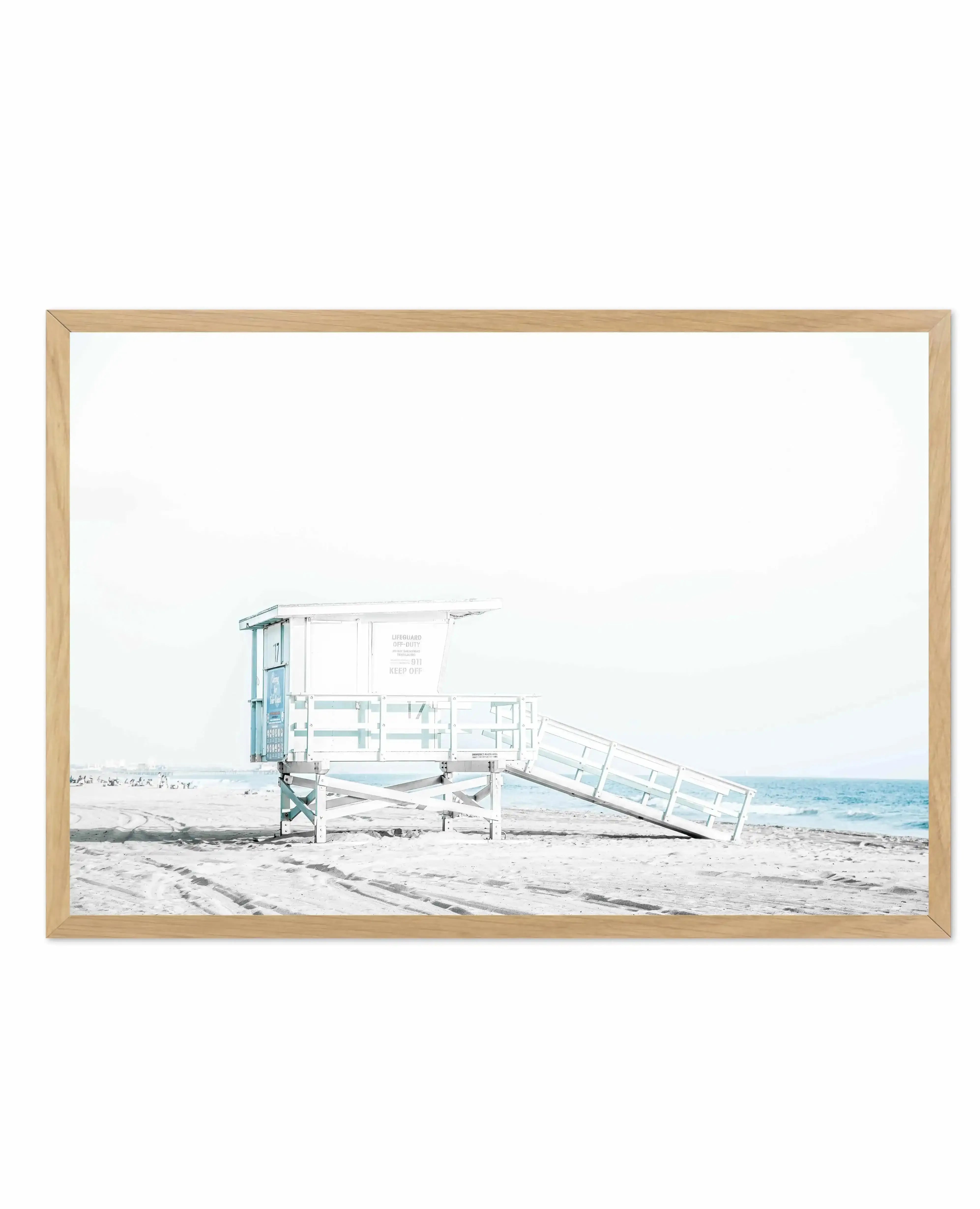 Santa Monica II Art Print-PRINT-Olive et Oriel-Olive et Oriel-A4 | 8.3" x 11.7" | 21 x 29.7cm-Oak-With White Border-Buy-Australian-Art-Prints-Online-with-Olive-et-Oriel-Your-Artwork-Specialists-Austrailia-Decorate-With-Coastal-Photo-Wall-Art-Prints-From-Our-Beach-House-Artwork-Collection-Fine-Poster-and-Framed-Artwork
