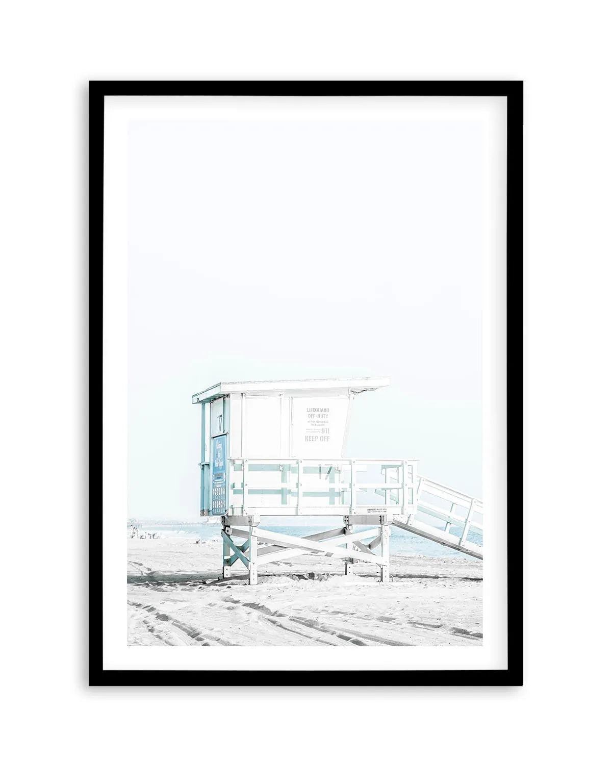 Santa Monica II Art Print | PT-PRINT-Olive et Oriel-Olive et Oriel-A5 | 5.8" x 8.3" | 14.8 x 21cm-Black-With White Border-Buy-Australian-Art-Prints-Online-with-Olive-et-Oriel-Your-Artwork-Specialists-Austrailia-Decorate-With-Coastal-Photo-Wall-Art-Prints-From-Our-Beach-House-Artwork-Collection-Fine-Poster-and-Framed-Artwork