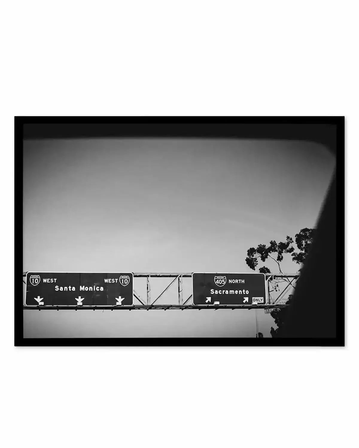 Santa Monica vs Sacramento Art Print from Olive et Oriel where you can shop wallpaper and artworks online