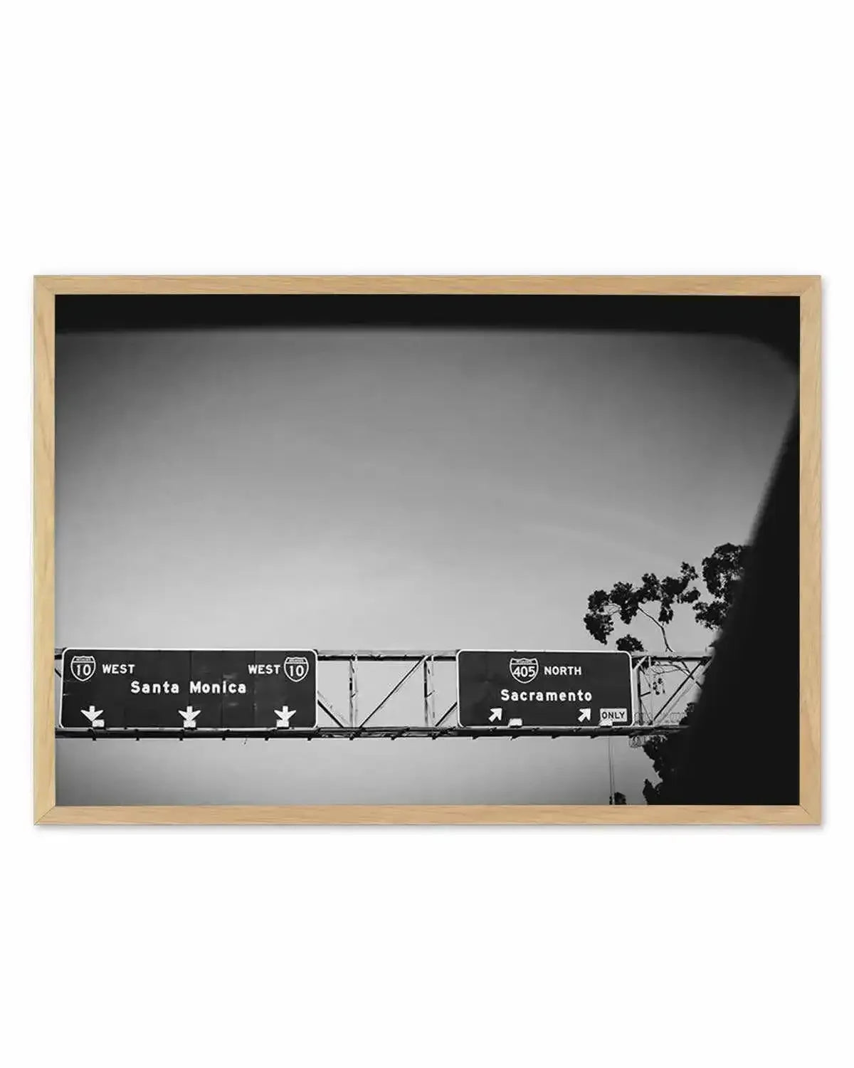 Santa Monica vs Sacramento Art Print from Olive et Oriel where you can shop wallpaper and artworks online