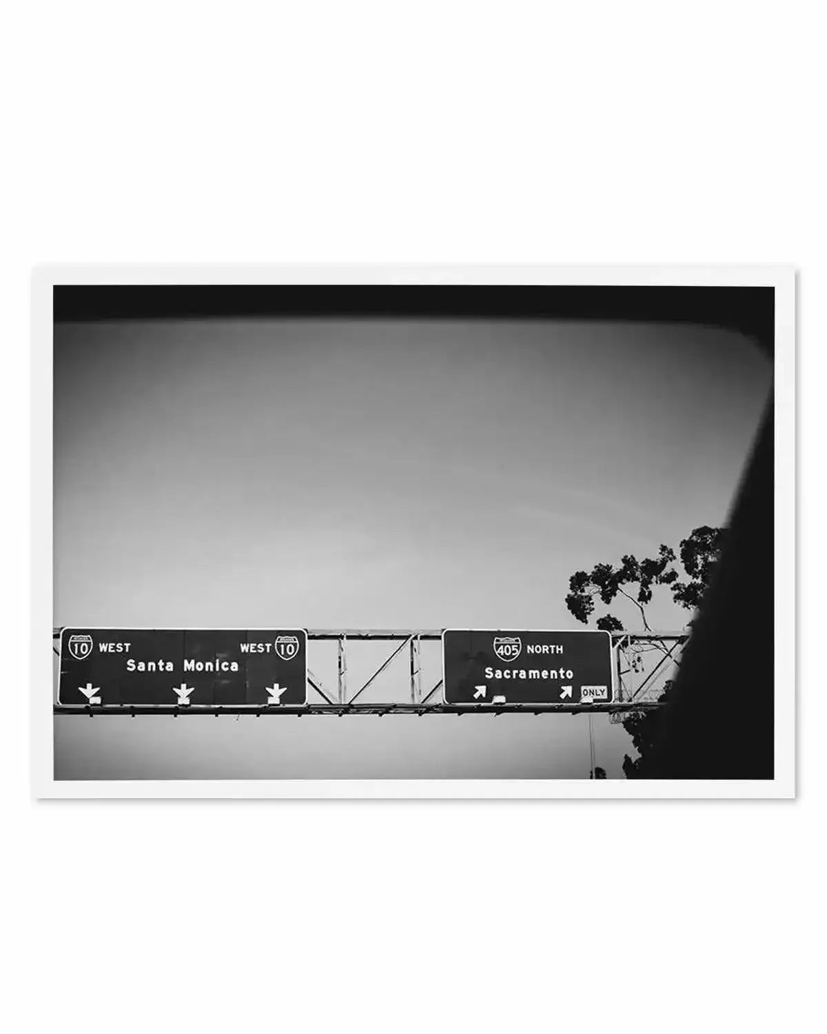 Santa Monica vs Sacramento Art Print from Olive et Oriel where you can shop wallpaper and artworks online