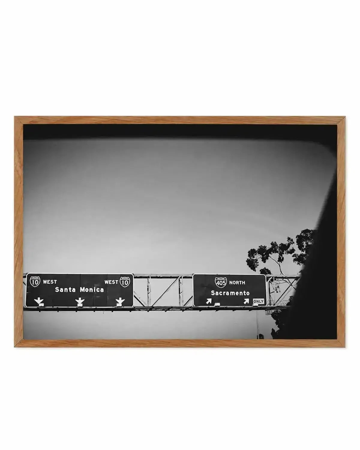 Santa Monica vs Sacramento Art Print from Olive et Oriel where you can shop wallpaper and artworks online