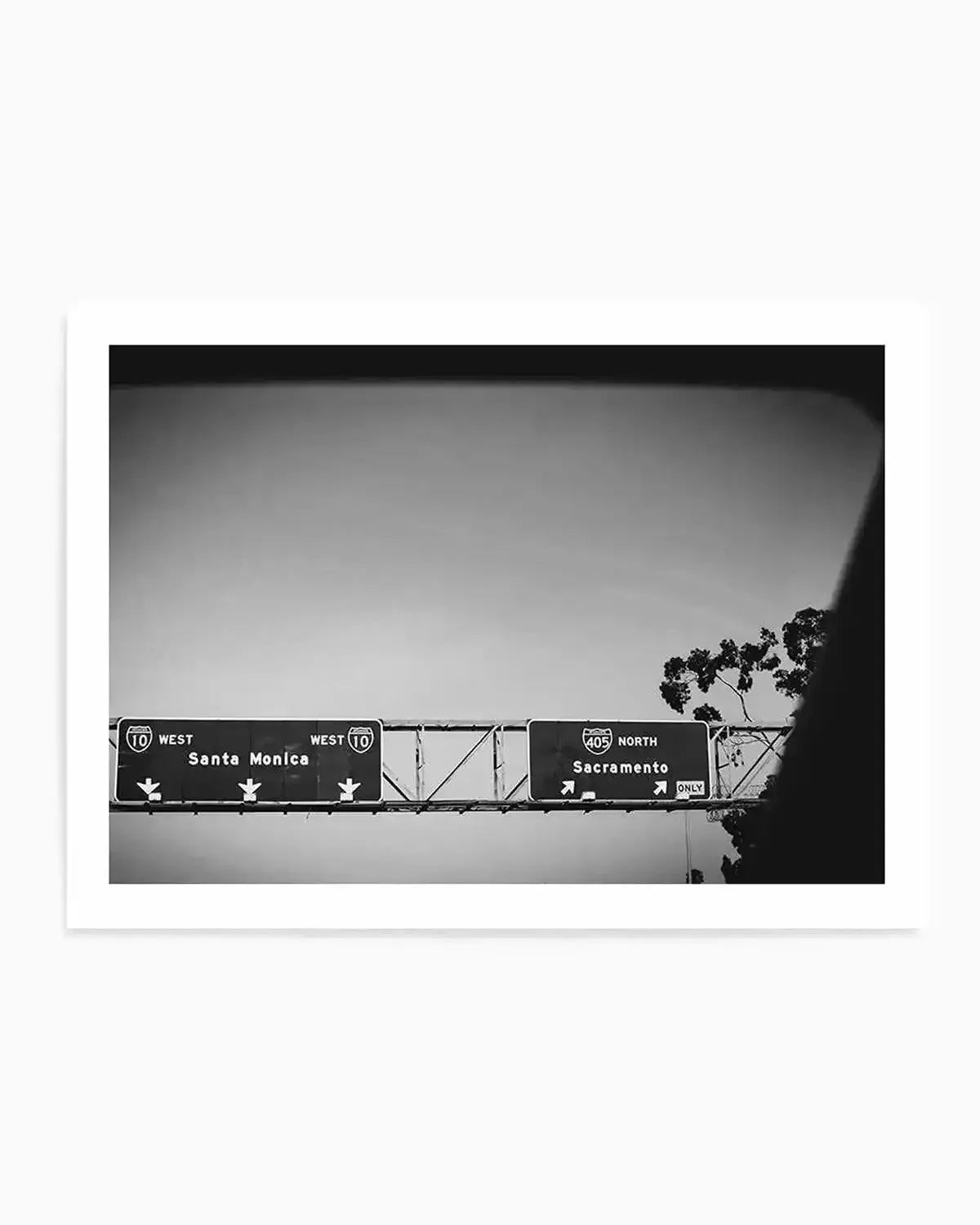 Santa Monica vs Sacramento Art Print from Olive et Oriel where you can shop wallpaper and artworks online