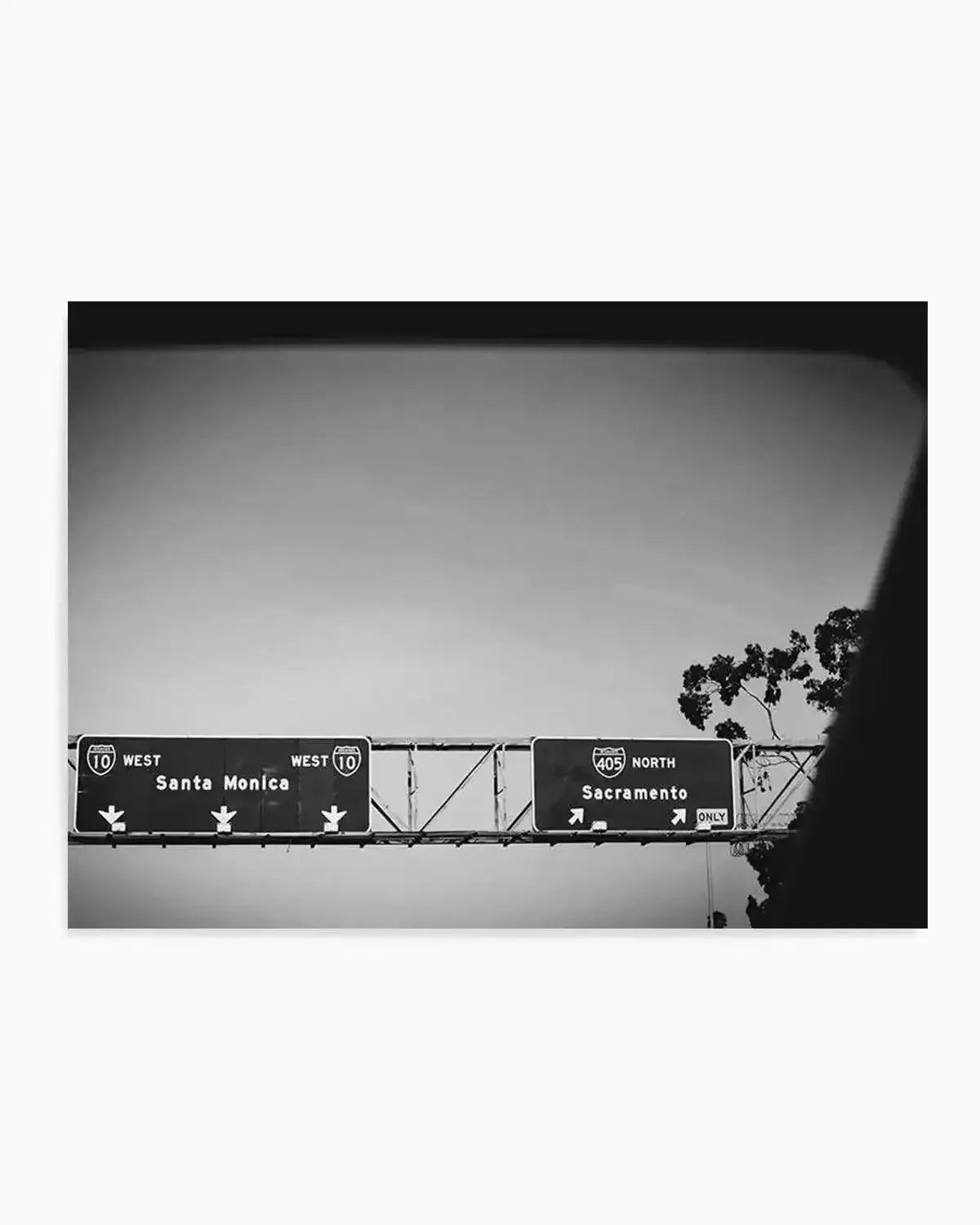 Santa Monica vs Sacramento Art Print from Olive et Oriel where you can shop wallpaper and artworks online