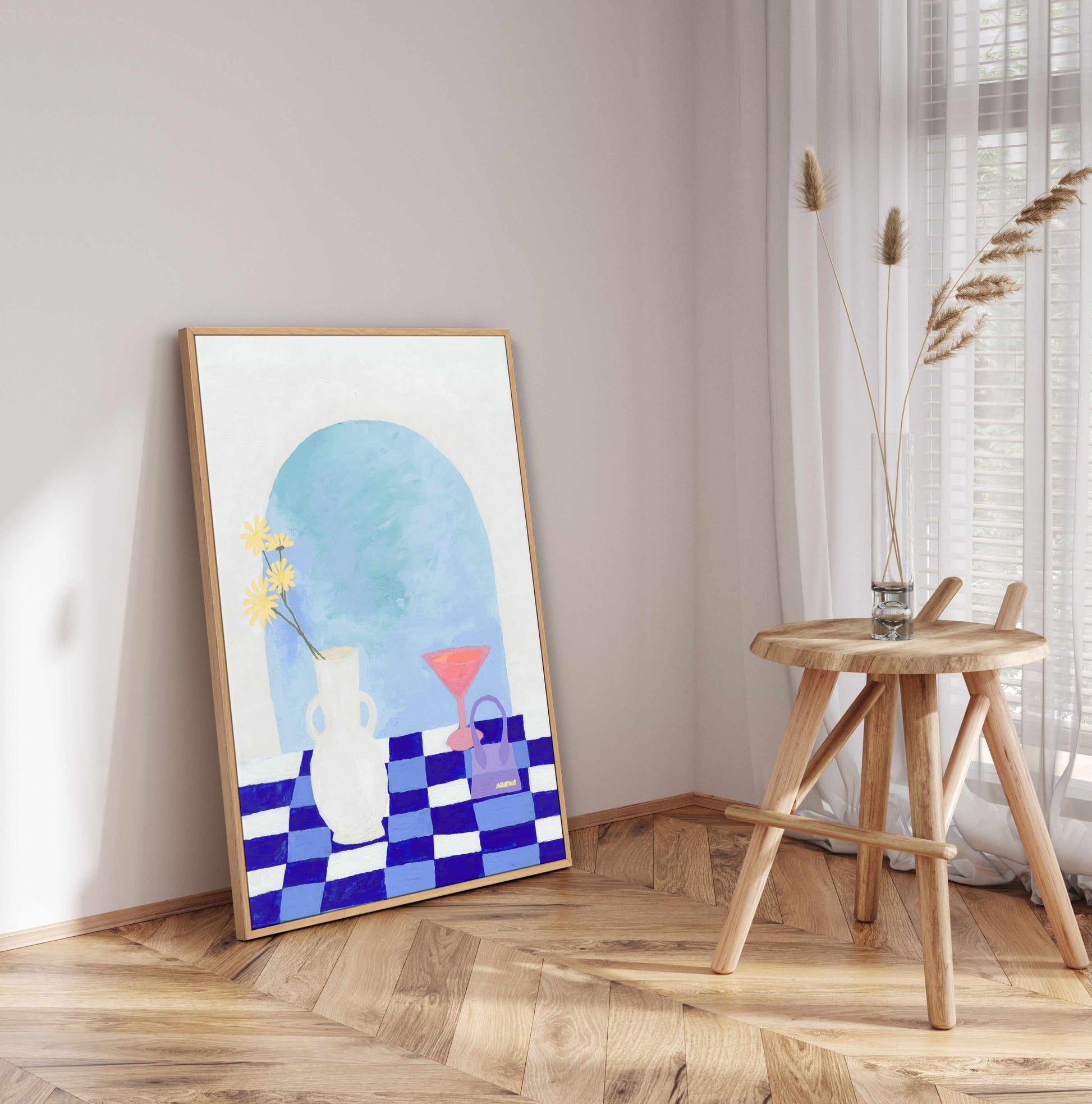 Santorini Afternoon I | Framed Canvas Art Print from Olive et Oriel where you can shop wallpaper and artworks online