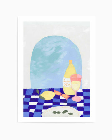 Santorini Afternoon II | Art Print from Olive et Oriel where you can shop wallpaper and artworks online