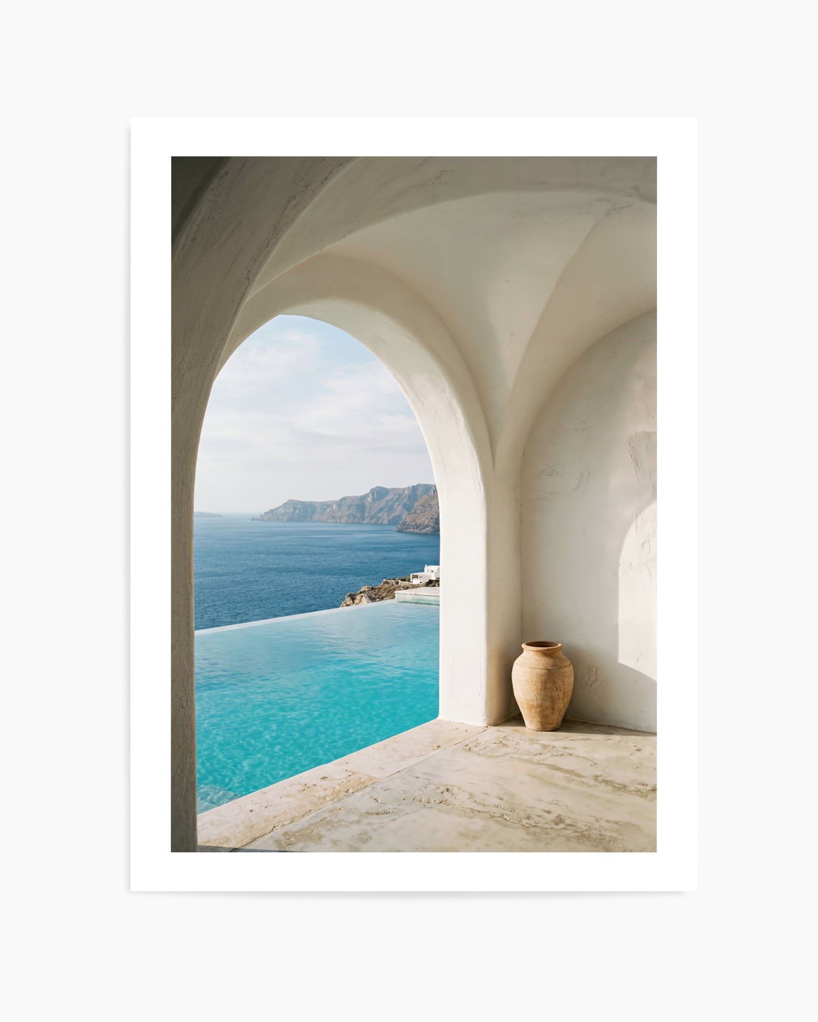 Santorini Azure Waters | Art Print