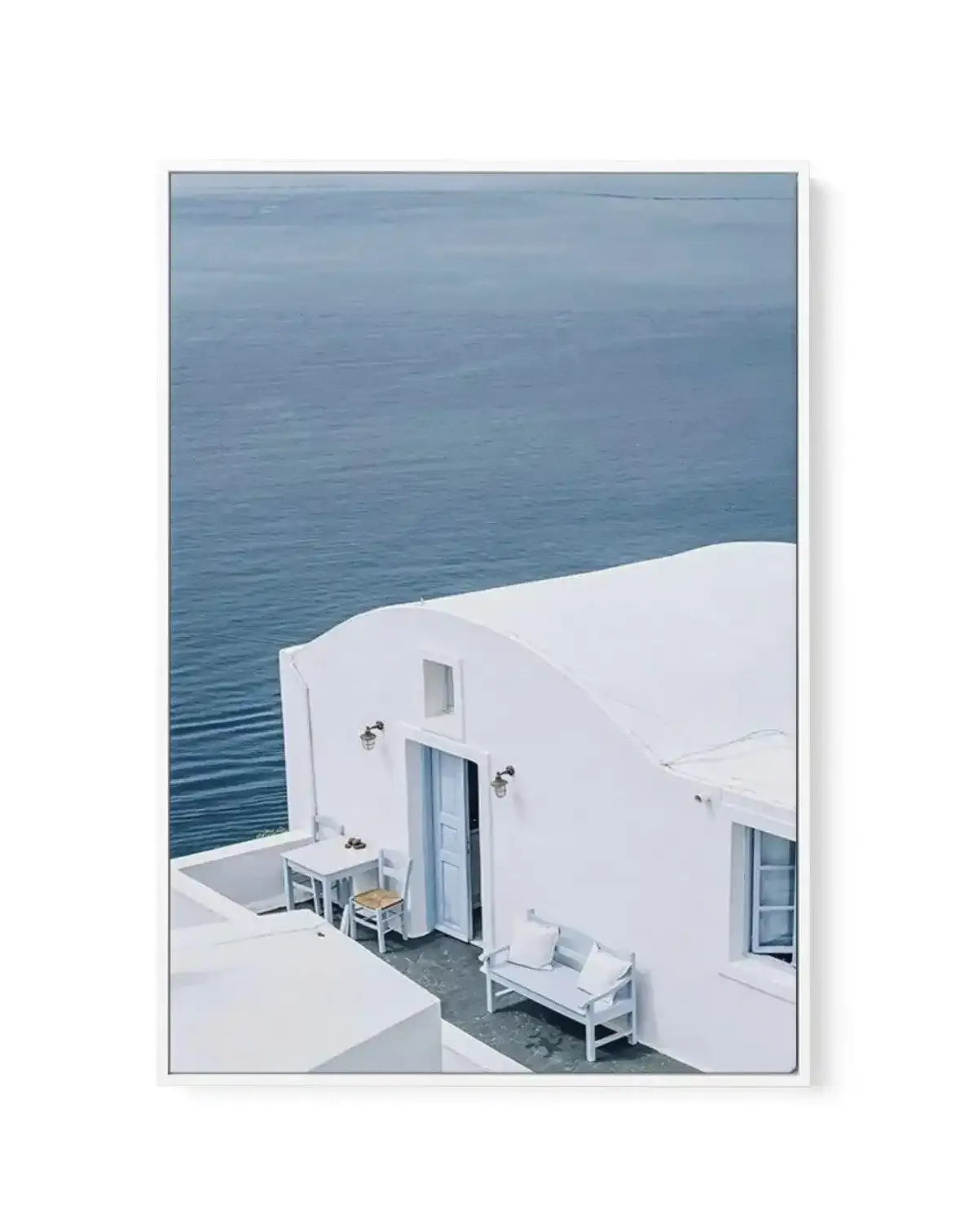 Santorini Blues | PT | Framed Canvas-Shop Greece Wall Art Prints Online with Olive et Oriel - Our collection of Greek Islands art prints offer unique wall art including blue domes of Santorini in Oia, mediterranean sea prints and incredible posters from Milos and other Greece landscape photography - this collection will add mediterranean blue to your home, perfect for updating the walls in coastal, beach house style. There is Greece art on canvas and extra large wall art with fast, free shipping