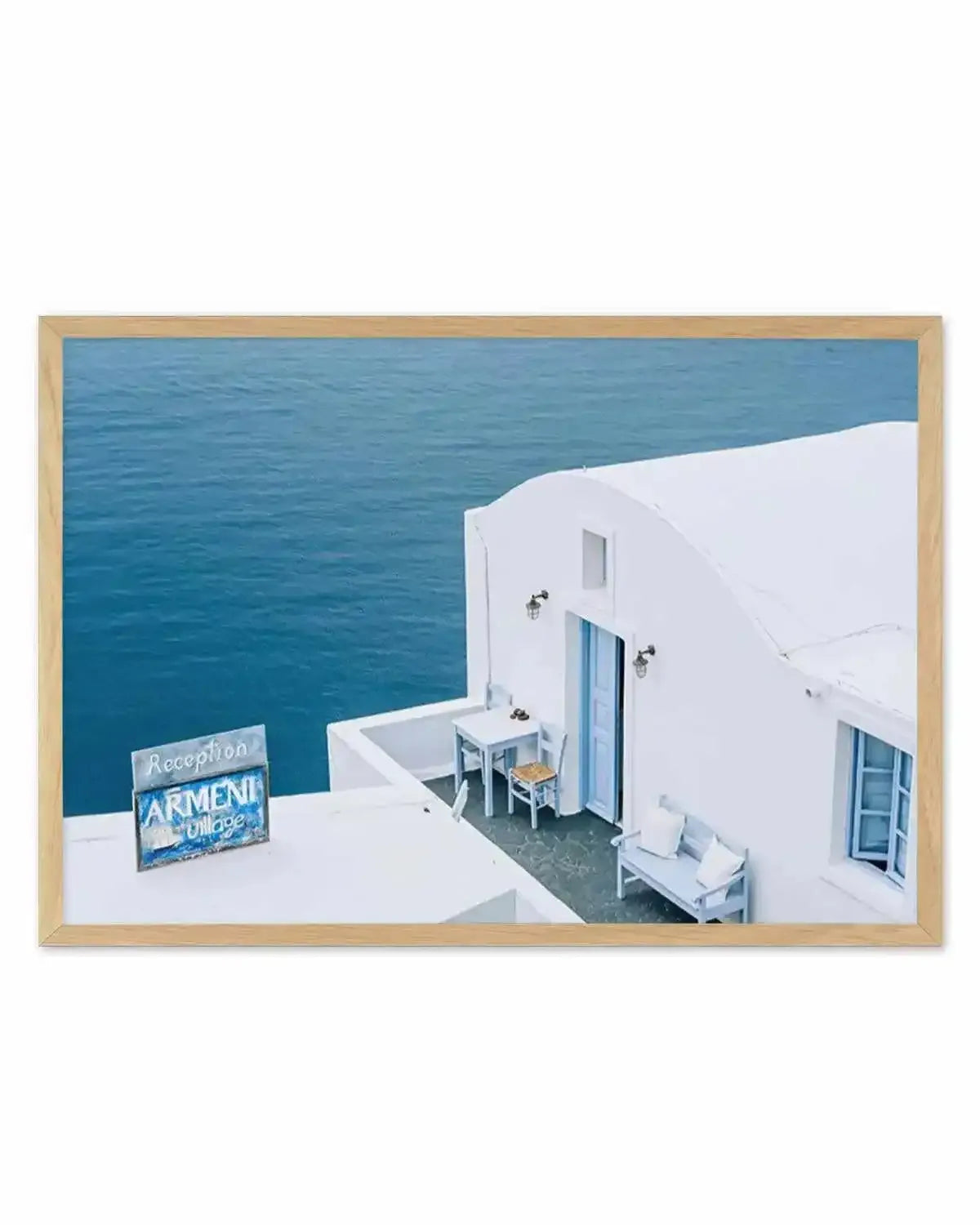 Santorini Blues | LS Art Print from Olive et Oriel where you can shop wallpaper and artworks online