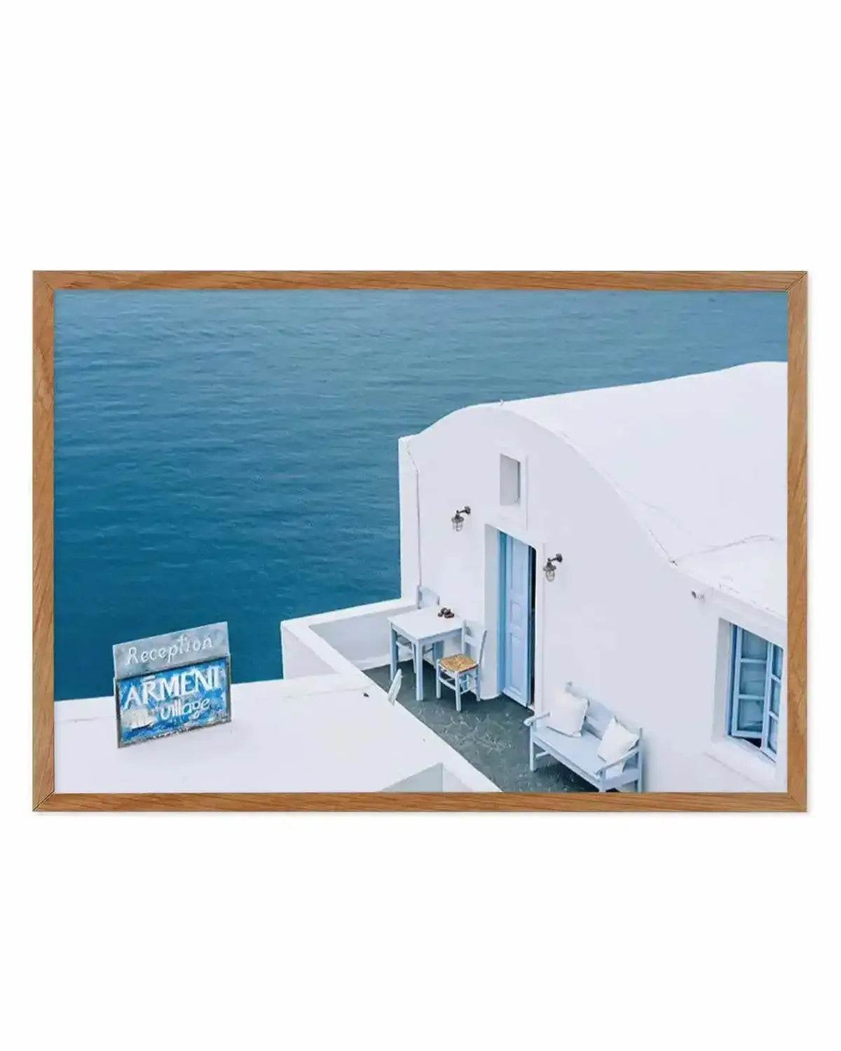 Santorini Blues | LS Art Print from Olive et Oriel where you can shop wallpaper and artworks online