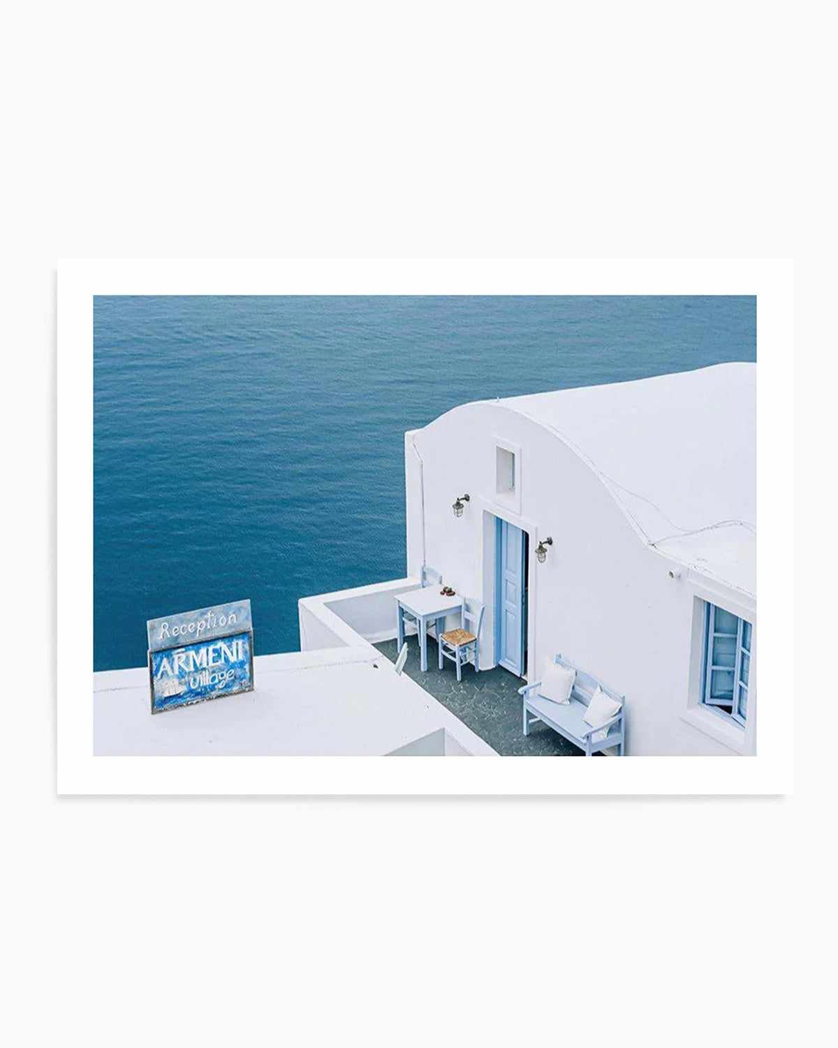 Santorini Blues | LS Art Print