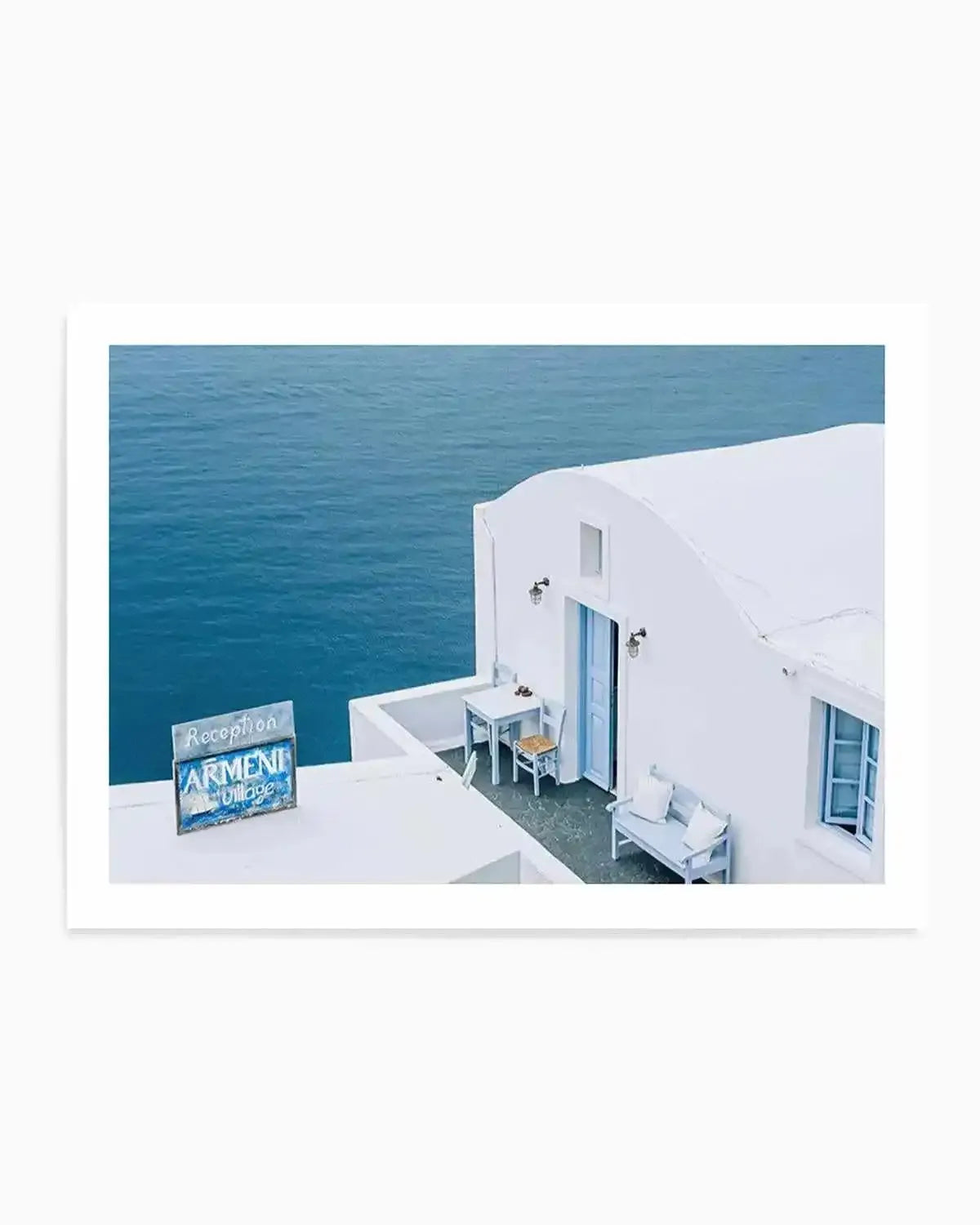 Santorini Blues | LS Art Print from Olive et Oriel where you can shop wallpaper and artworks online