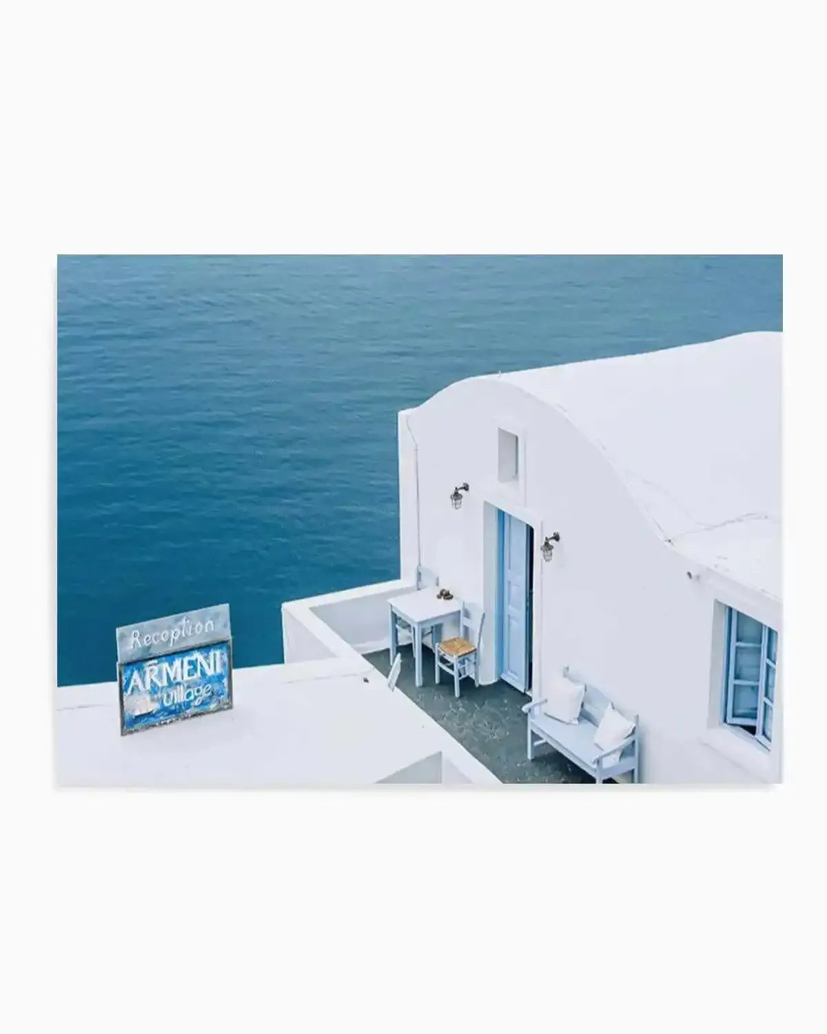 Santorini Blues | LS Art Print from Olive et Oriel where you can shop wallpaper and artworks online