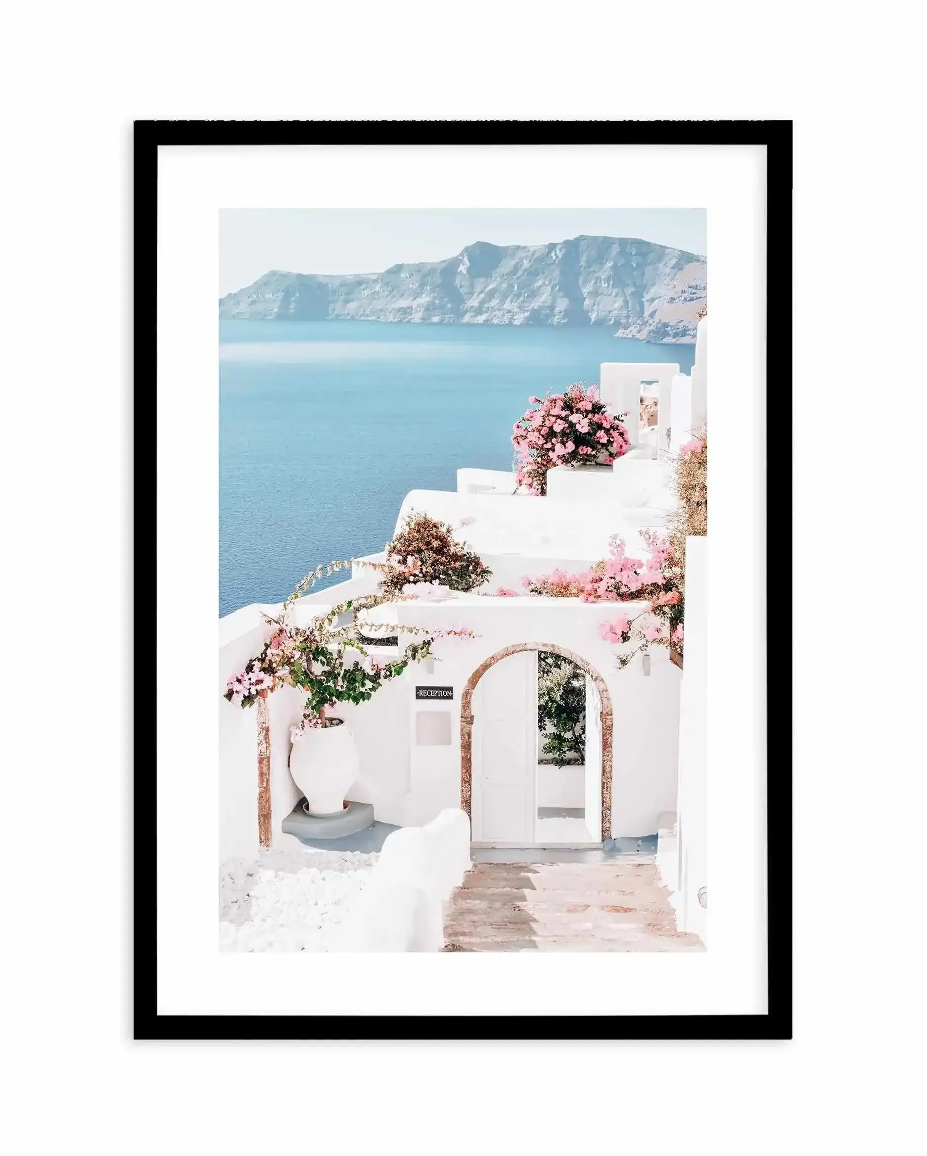 Santorini Days Art Print-Shop Greece Wall Art Prints Online with Olive et Oriel - Our collection of Greek Islands art prints offer unique wall art including blue domes of Santorini in Oia, mediterranean sea prints and incredible posters from Milos and other Greece landscape photography - this collection will add mediterranean blue to your home, perfect for updating the walls in coastal, beach house style. There is Greece art on canvas and extra large wall art with fast, free shipping across Aust