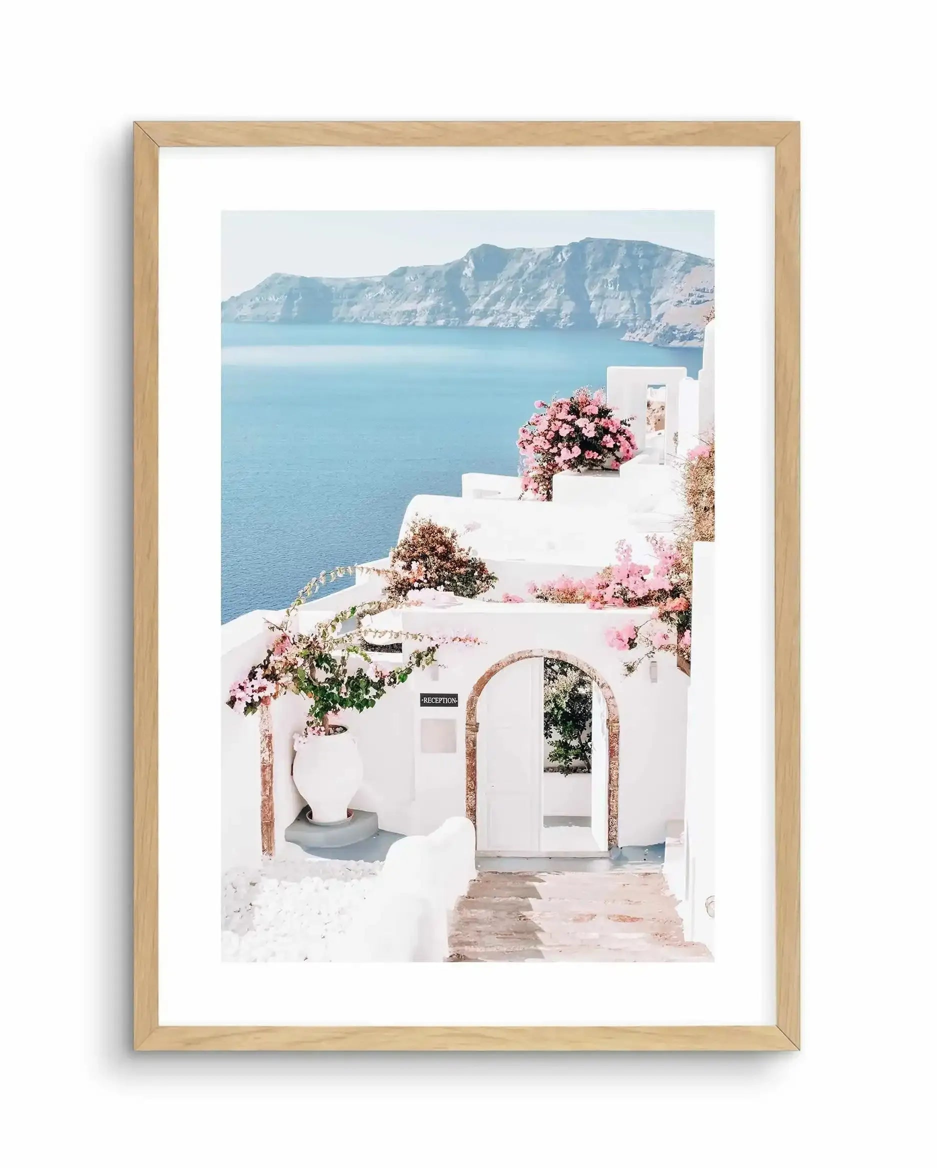 Santorini Days Art Print-Shop Greece Wall Art Prints Online with Olive et Oriel - Our collection of Greek Islands art prints offer unique wall art including blue domes of Santorini in Oia, mediterranean sea prints and incredible posters from Milos and other Greece landscape photography - this collection will add mediterranean blue to your home, perfect for updating the walls in coastal, beach house style. There is Greece art on canvas and extra large wall art with fast, free shipping across Aust