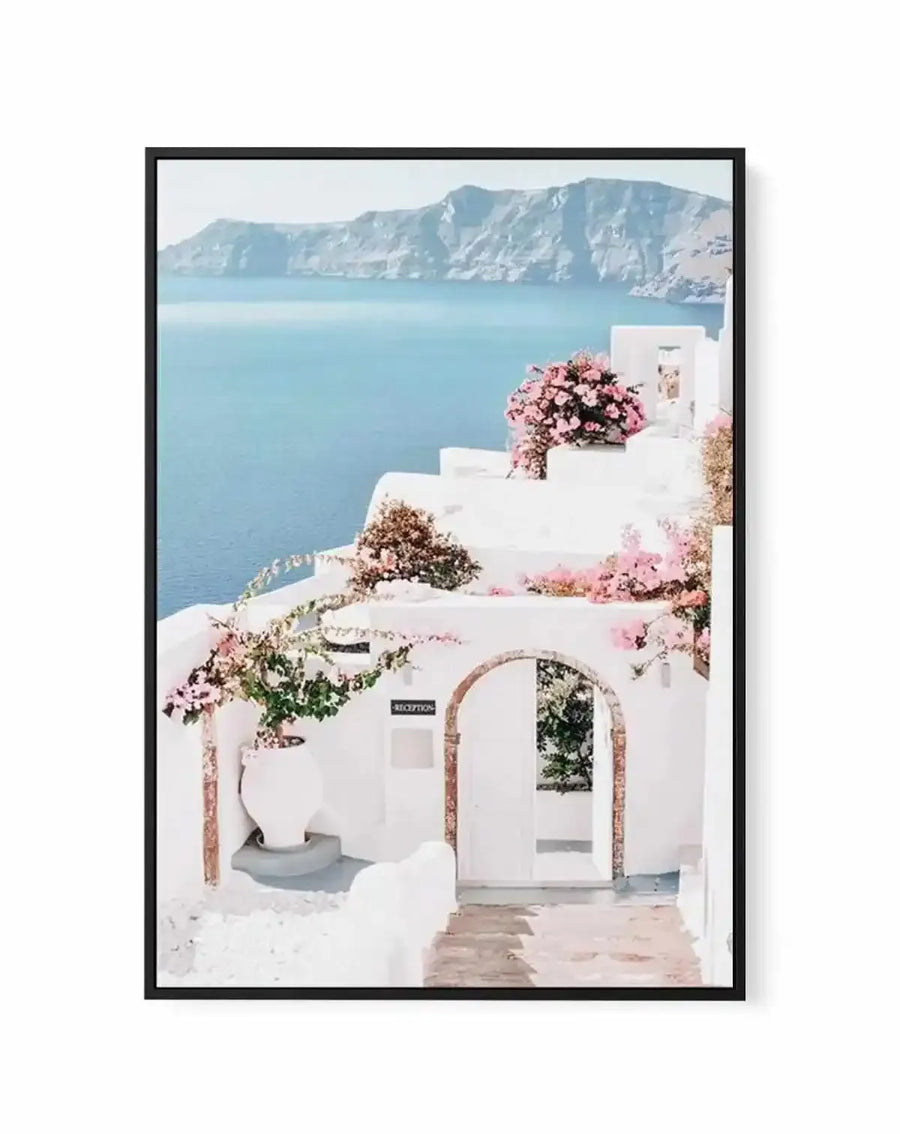 Santorini Days | Framed Canvas from Olive et Oriel where you can shop wallpaper and artworks online