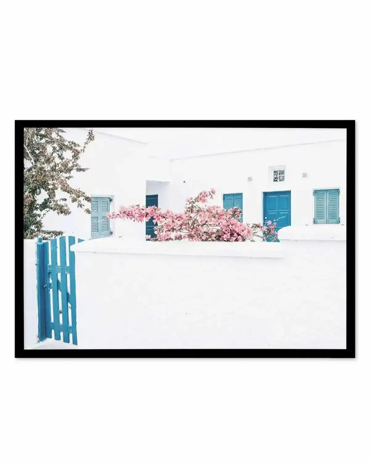 Santorini In Spring Art Print from Olive et Oriel where you can shop wallpaper and artworks online