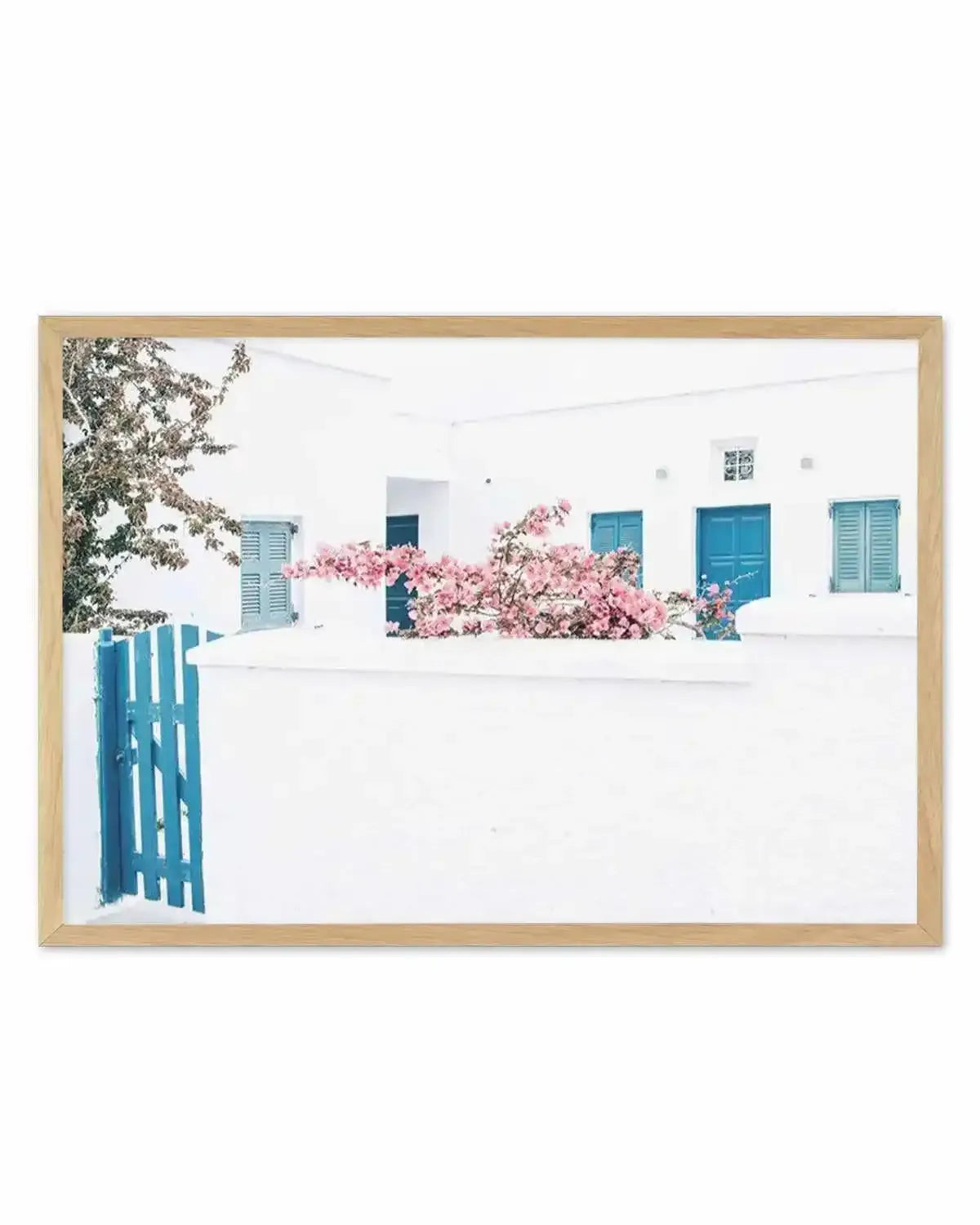 Santorini In Spring Art Print from Olive et Oriel where you can shop wallpaper and artworks online