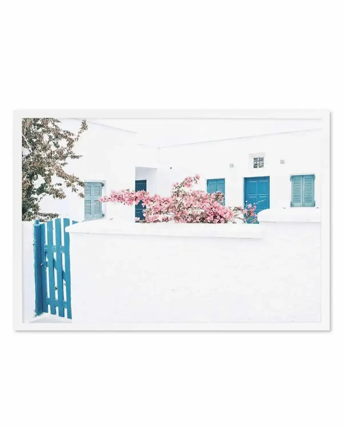 Santorini In Spring Art Print from Olive et Oriel where you can shop wallpaper and artworks online