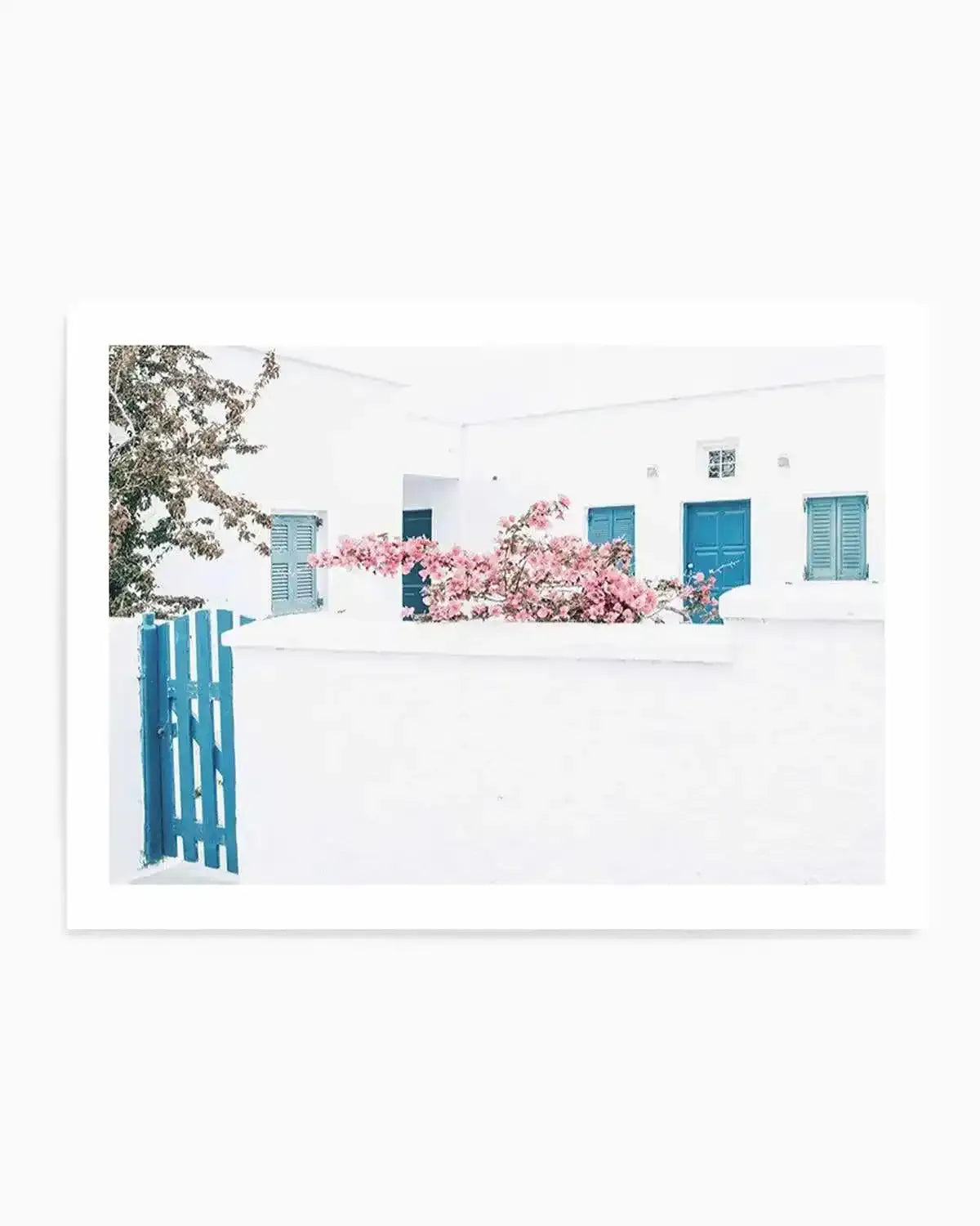 Santorini In Spring Art Print from Olive et Oriel where you can shop wallpaper and artworks online