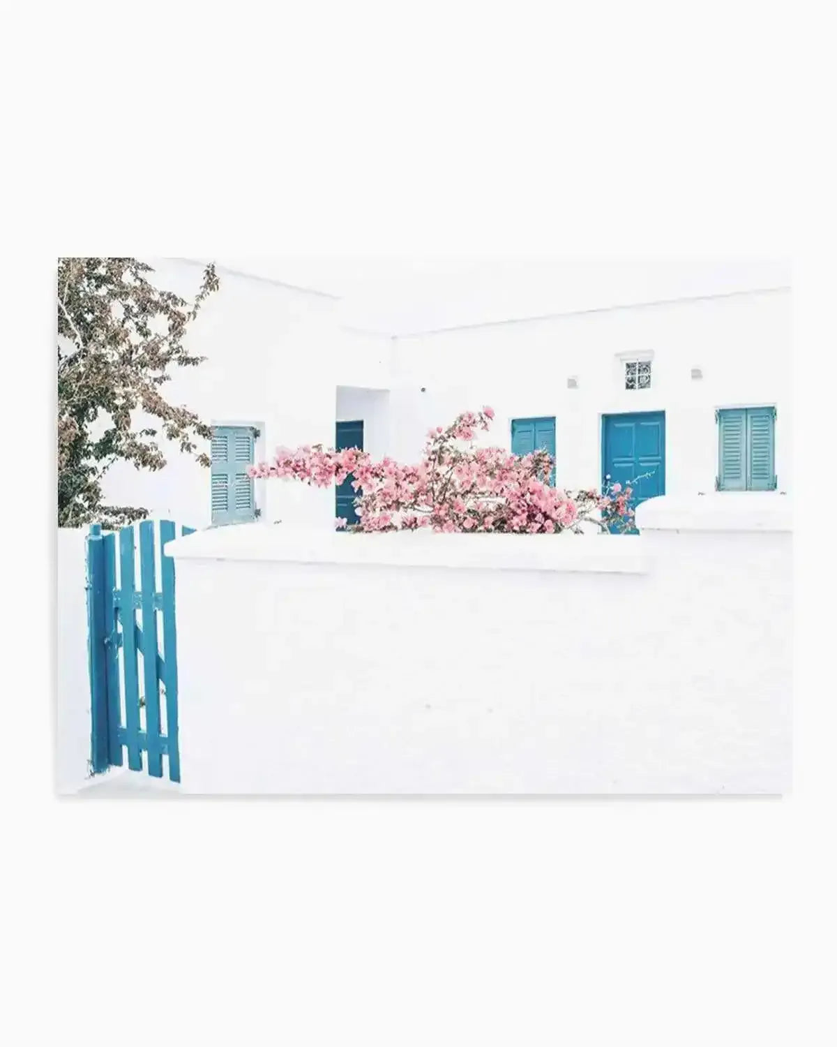 Santorini In Spring Art Print from Olive et Oriel where you can shop wallpaper and artworks online