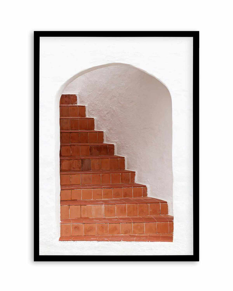 Santorini Staircase Art Print