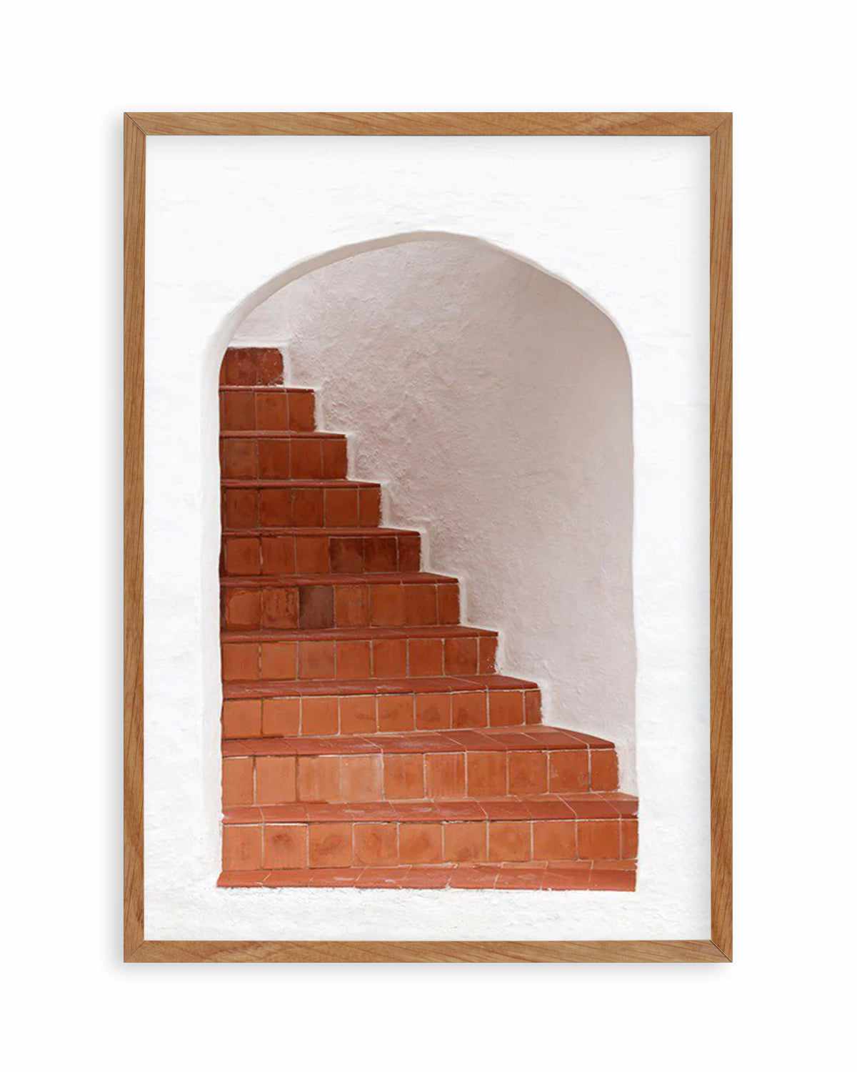 Santorini Staircase Art Print