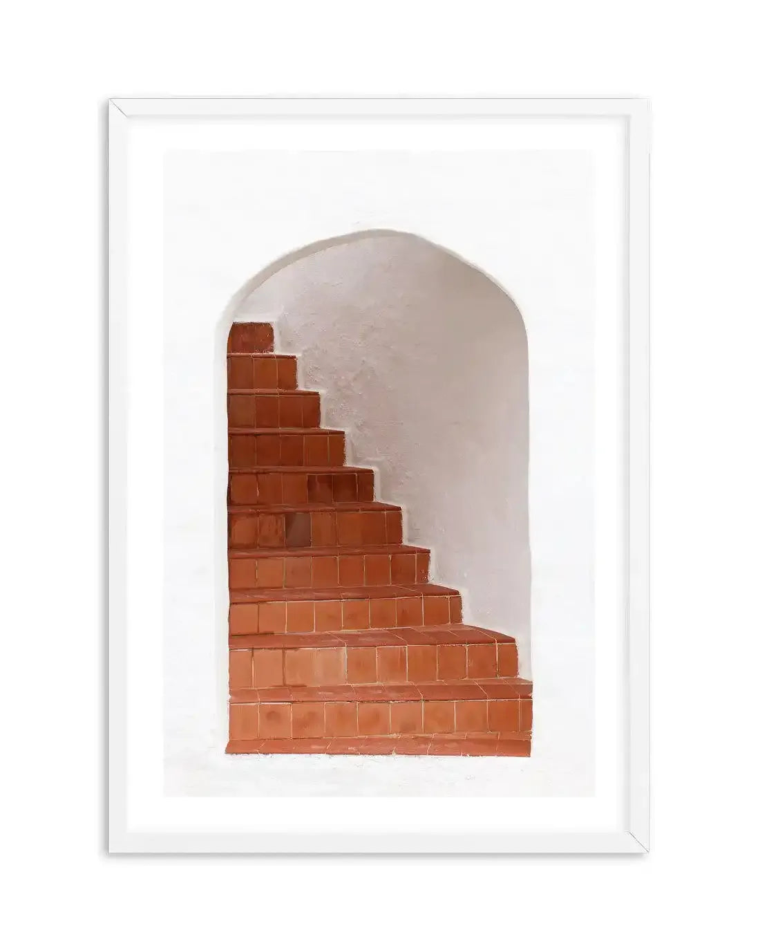 Santorini Staircase Art Print-Shop Greece Wall Art Prints Online with Olive et Oriel - Our collection of Greek Islands art prints offer unique wall art including blue domes of Santorini in Oia, mediterranean sea prints and incredible posters from Milos and other Greece landscape photography - this collection will add mediterranean blue to your home, perfect for updating the walls in coastal, beach house style. There is Greece art on canvas and extra large wall art with fast, free shipping across