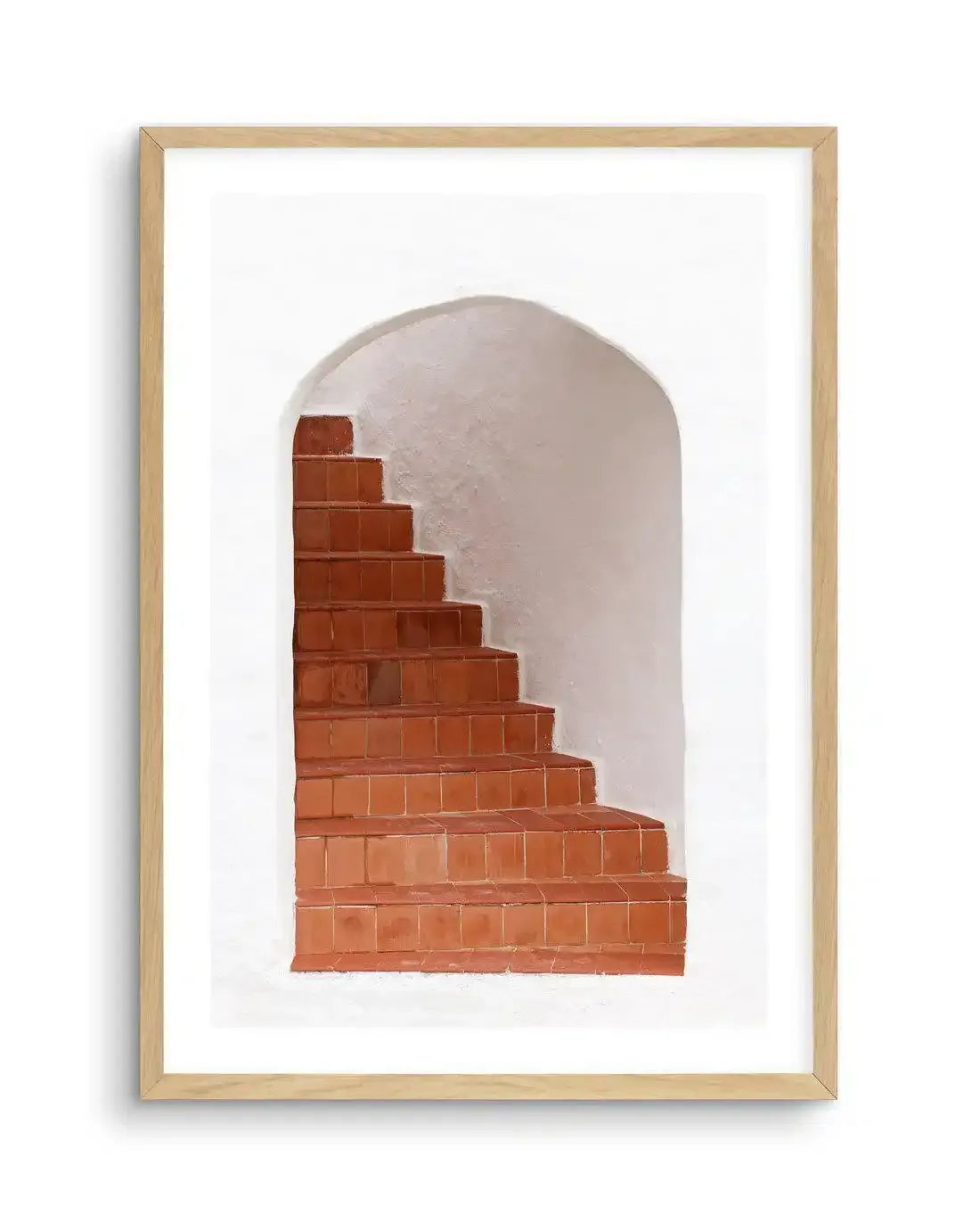 Santorini Staircase Art Print-Shop Greece Wall Art Prints Online with Olive et Oriel - Our collection of Greek Islands art prints offer unique wall art including blue domes of Santorini in Oia, mediterranean sea prints and incredible posters from Milos and other Greece landscape photography - this collection will add mediterranean blue to your home, perfect for updating the walls in coastal, beach house style. There is Greece art on canvas and extra large wall art with fast, free shipping across