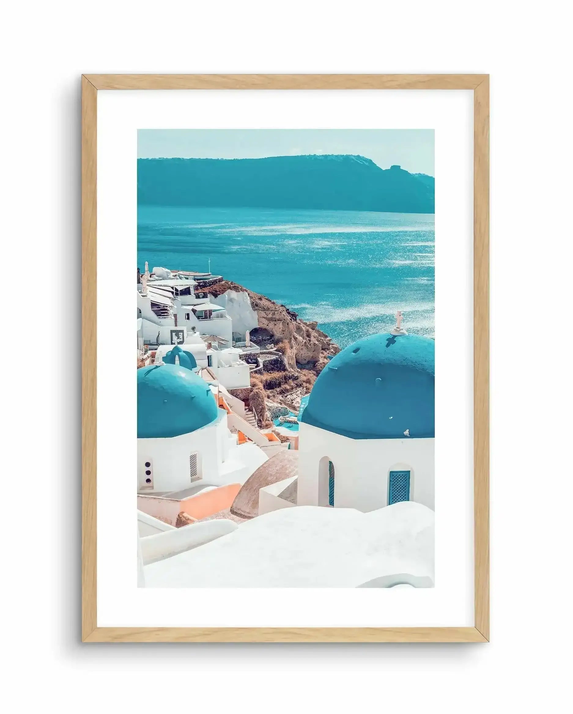Santorini Sunrise I | PT Art Print-Shop Greece Wall Art Prints Online with Olive et Oriel - Our collection of Greek Islands art prints offer unique wall art including blue domes of Santorini in Oia, mediterranean sea prints and incredible posters from Milos and other Greece landscape photography - this collection will add mediterranean blue to your home, perfect for updating the walls in coastal, beach house style. There is Greece art on canvas and extra large wall art with fast, free shipping a