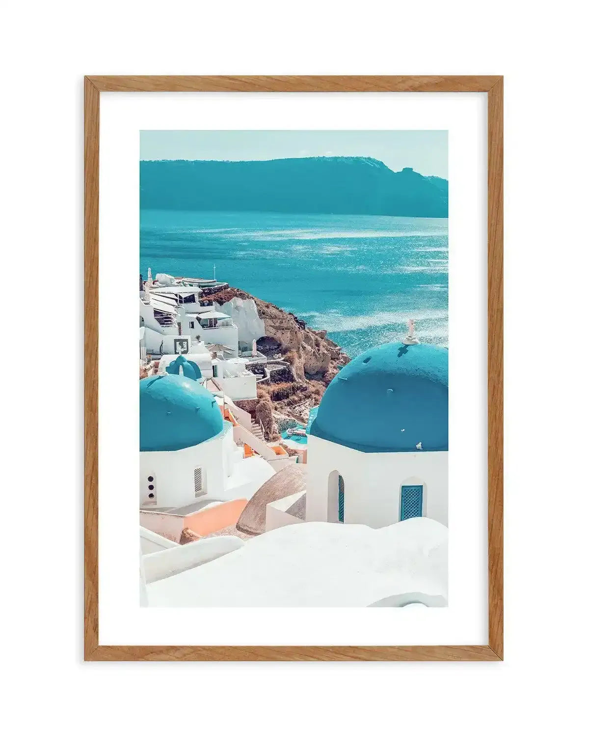 Santorini Sunrise I | PT Art Print-Shop Greece Wall Art Prints Online with Olive et Oriel - Our collection of Greek Islands art prints offer unique wall art including blue domes of Santorini in Oia, mediterranean sea prints and incredible posters from Milos and other Greece landscape photography - this collection will add mediterranean blue to your home, perfect for updating the walls in coastal, beach house style. There is Greece art on canvas and extra large wall art with fast, free shipping a