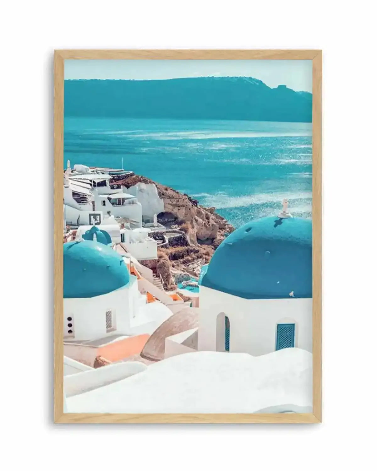 Santorini Sunrise I | PT Art Print from Olive et Oriel where you can shop wallpaper and artworks online