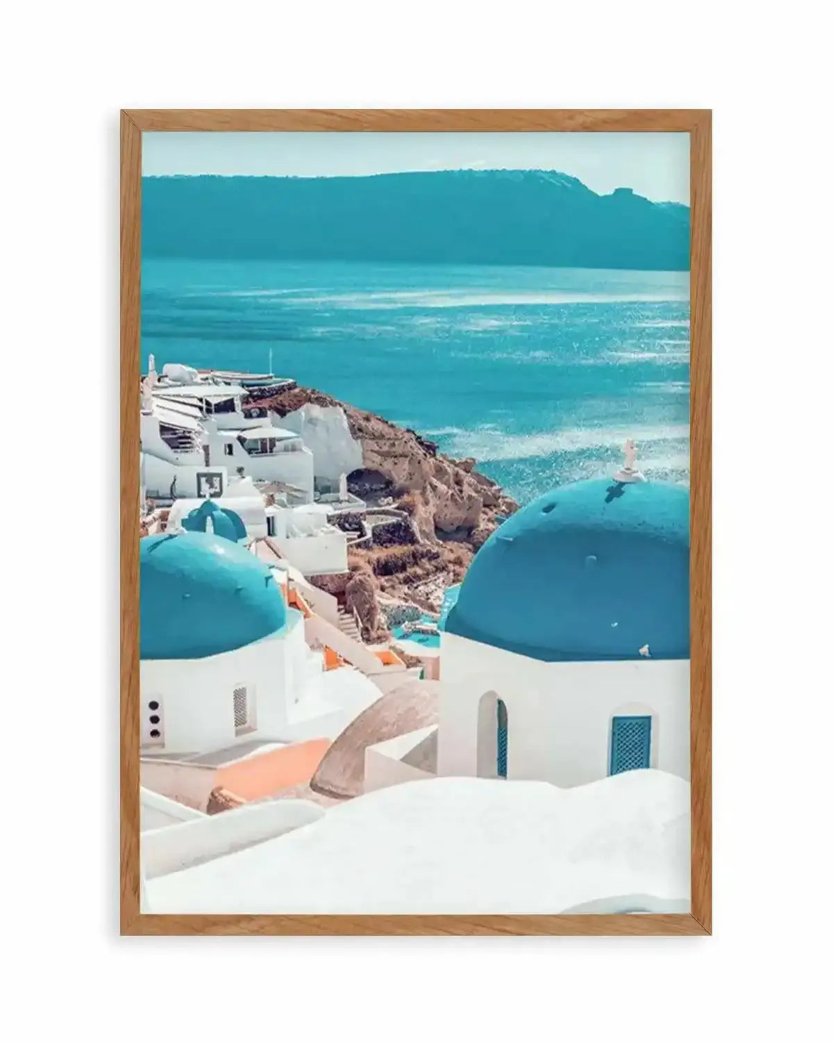 Santorini Sunrise I | PT Art Print from Olive et Oriel where you can shop wallpaper and artworks online