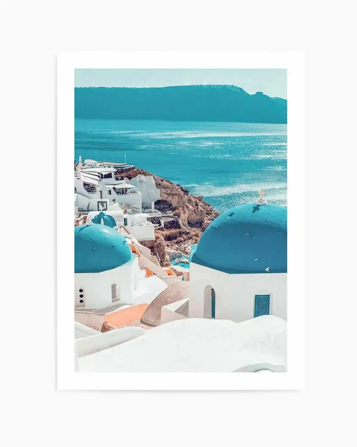 Santorini Sunrise I | PT Art Print from Olive et Oriel where you can shop wallpaper and artworks online