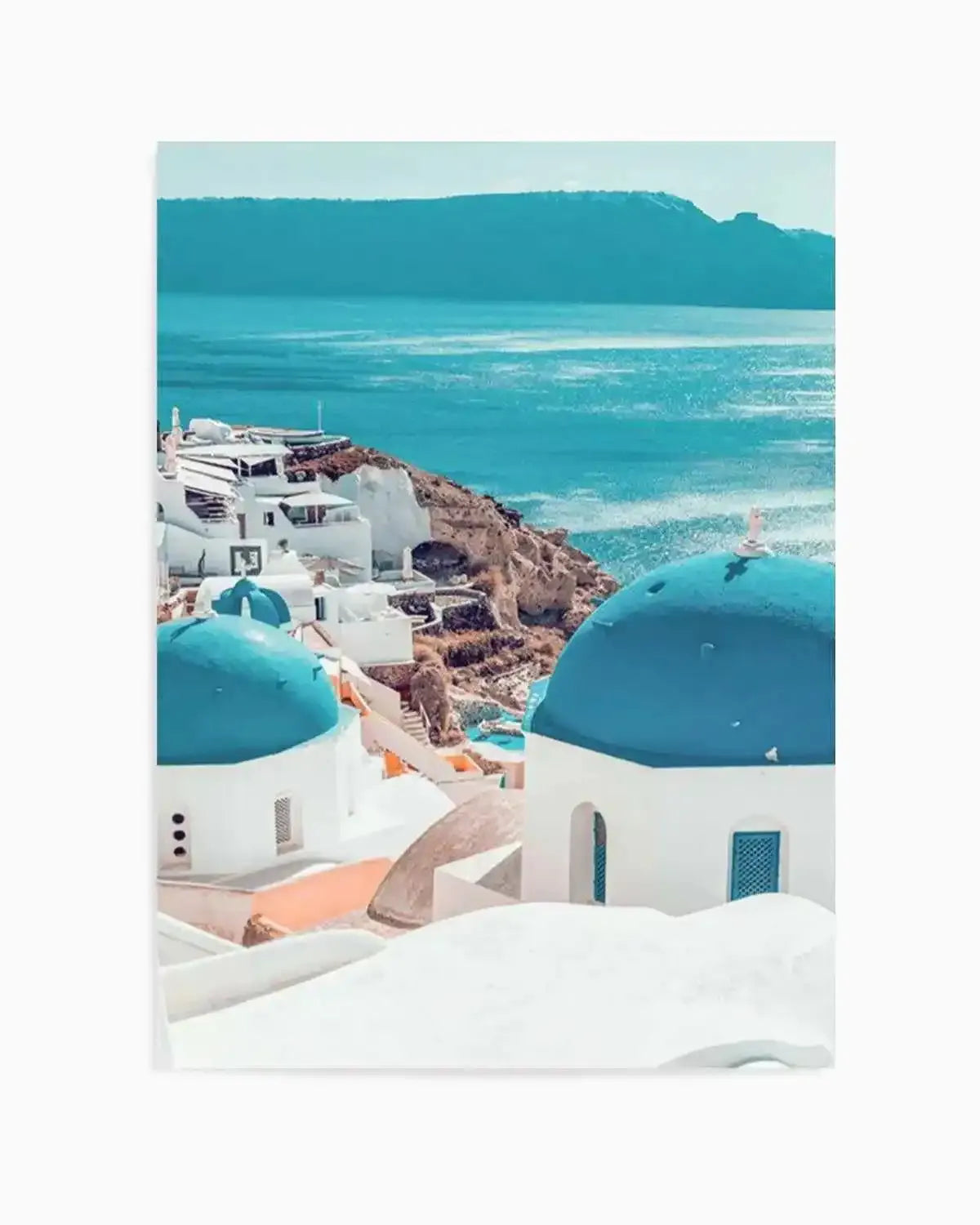 Santorini Sunrise I | PT Art Print from Olive et Oriel where you can shop wallpaper and artworks online