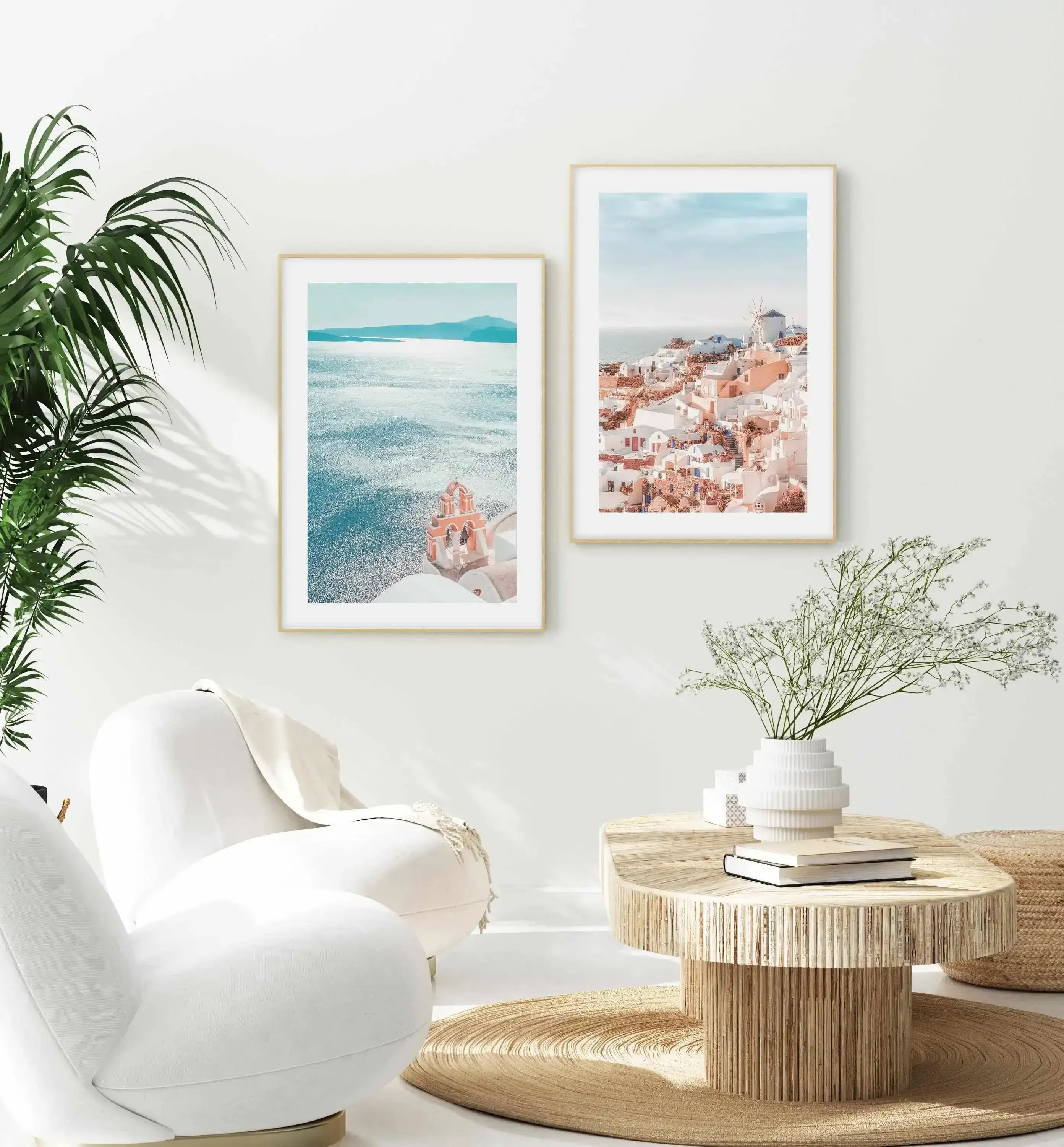 Santorini Sunrise II | PT Art Print-Shop Greece Wall Art Prints Online with Olive et Oriel - Our collection of Greek Islands art prints offer unique wall art including blue domes of Santorini in Oia, mediterranean sea prints and incredible posters from Milos and other Greece landscape photography - this collection will add mediterranean blue to your home, perfect for updating the walls in coastal, beach house style. There is Greece art on canvas and extra large wall art with fast, free shipping 