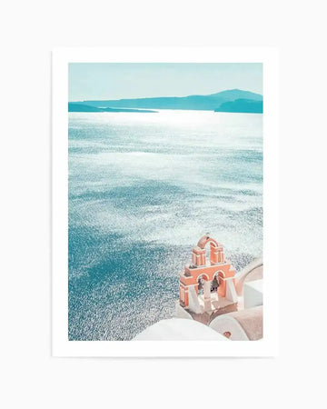 Santorini Sunrise II | PT Art Print from Olive et Oriel where you can shop wallpaper and artworks online