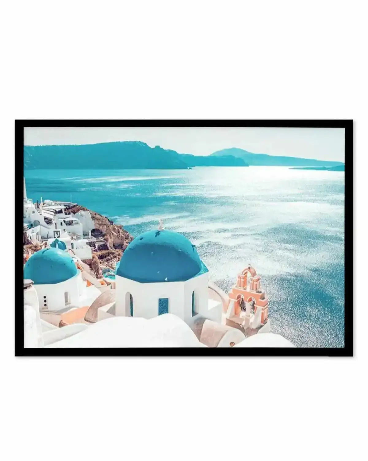 Santorini Sunrise | LS Art Print from Olive et Oriel where you can shop wallpaper and artworks online