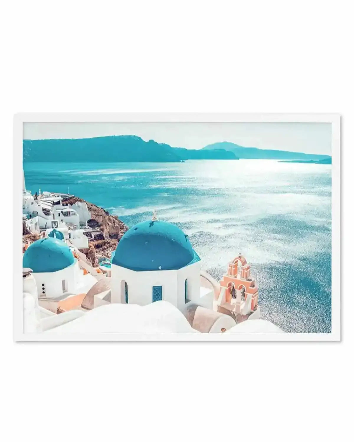 Santorini Sunrise | LS Art Print from Olive et Oriel where you can shop wallpaper and artworks online