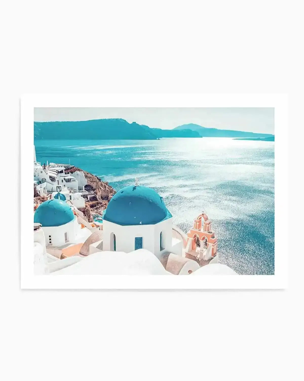 Santorini Sunrise | LS Art Print from Olive et Oriel where you can shop wallpaper and artworks online