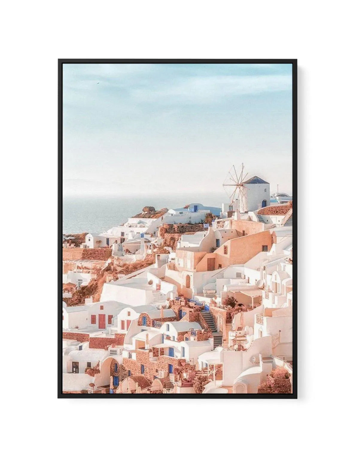 Santorini Sunsets II | PT | Framed Canvas-Shop Greece Wall Art Prints Online with Olive et Oriel - Our collection of Greek Islands art prints offer unique wall art including blue domes of Santorini in Oia, mediterranean sea prints and incredible posters from Milos and other Greece landscape photography - this collection will add mediterranean blue to your home, perfect for updating the walls in coastal, beach house style. There is Greece art on canvas and extra large wall art with fast, free shi