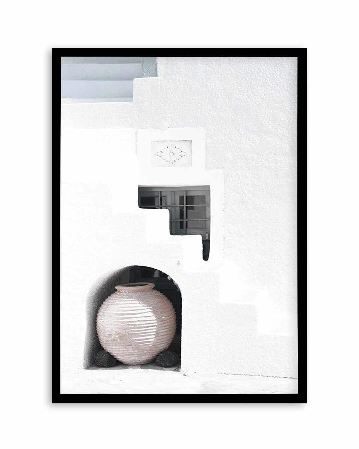 Santorini Urn Art Print