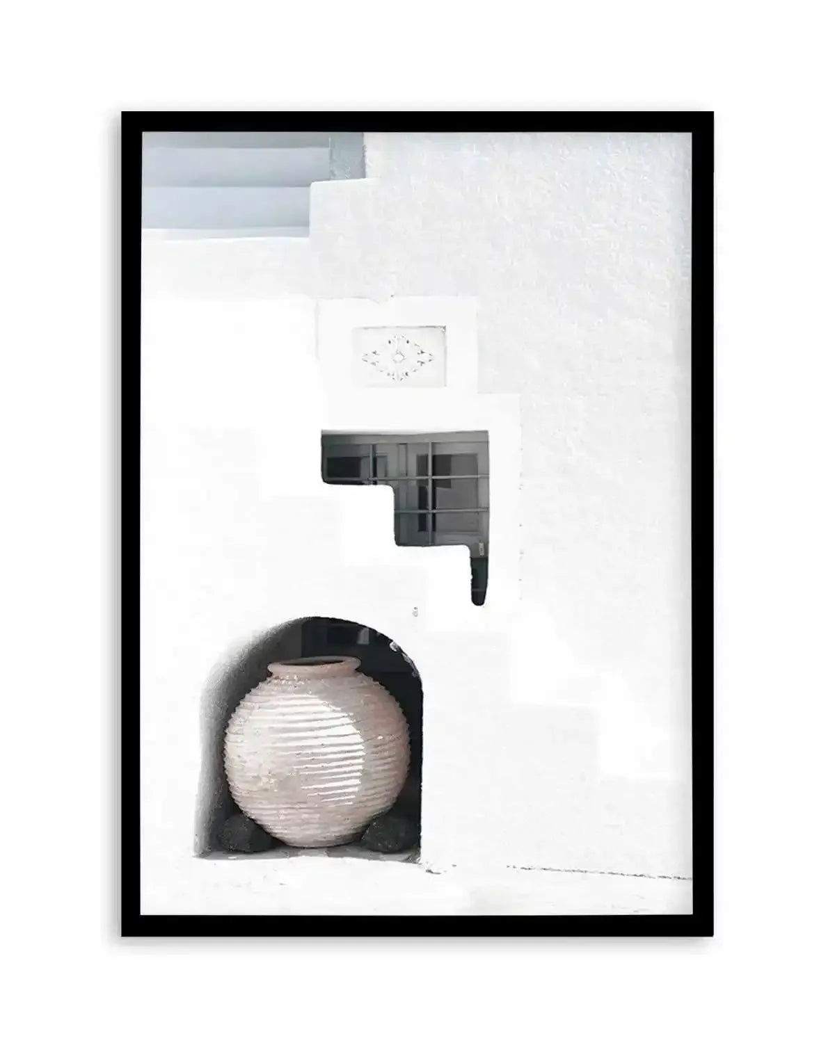Santorini Urn Art Print from Olive et Oriel where you can shop wallpaper and artworks online