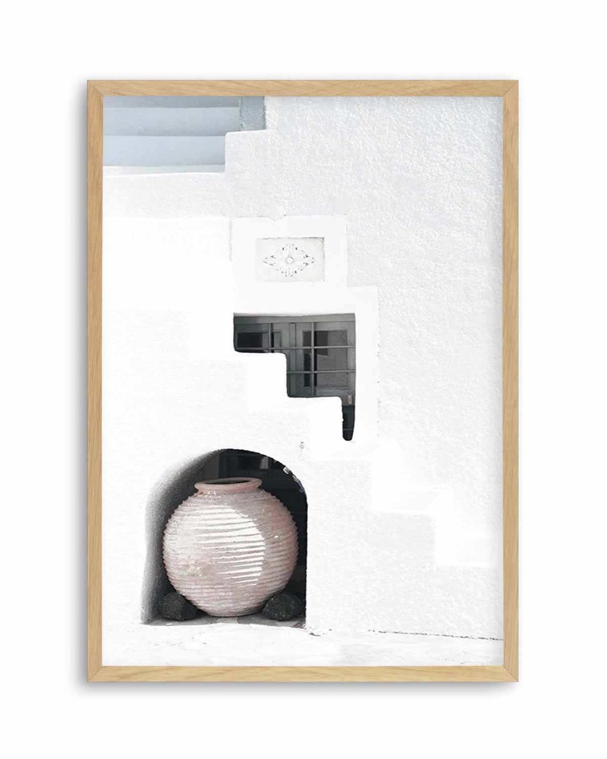 Santorini Urn Art Print