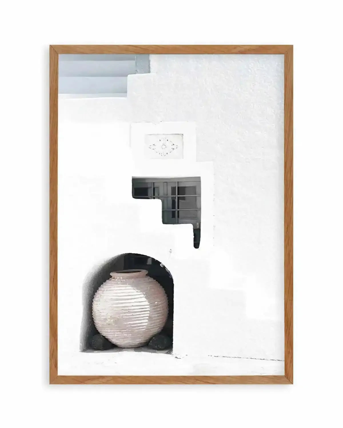 Santorini Urn Art Print from Olive et Oriel where you can shop wallpaper and artworks online