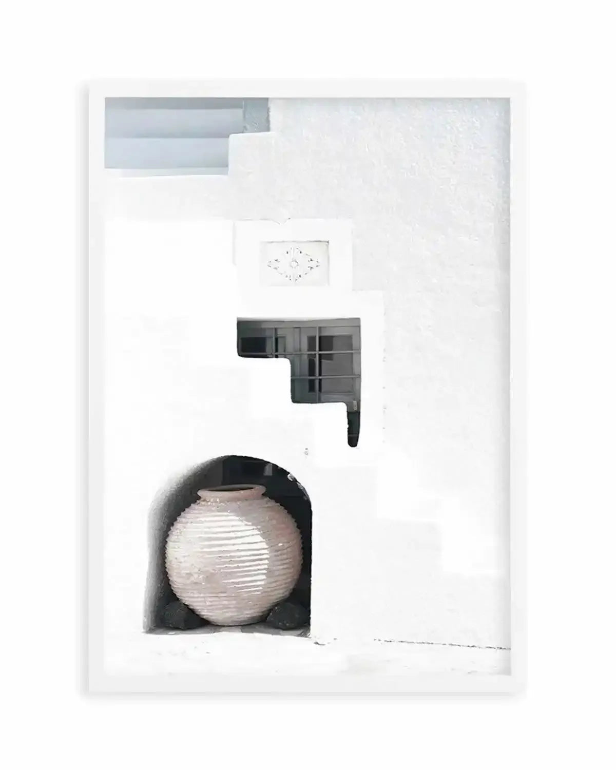 Santorini Urn Art Print from Olive et Oriel where you can shop wallpaper and artworks online