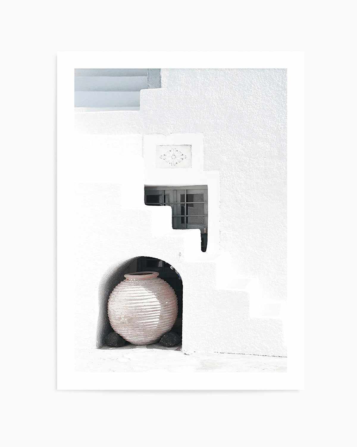 Santorini Urn Art Print