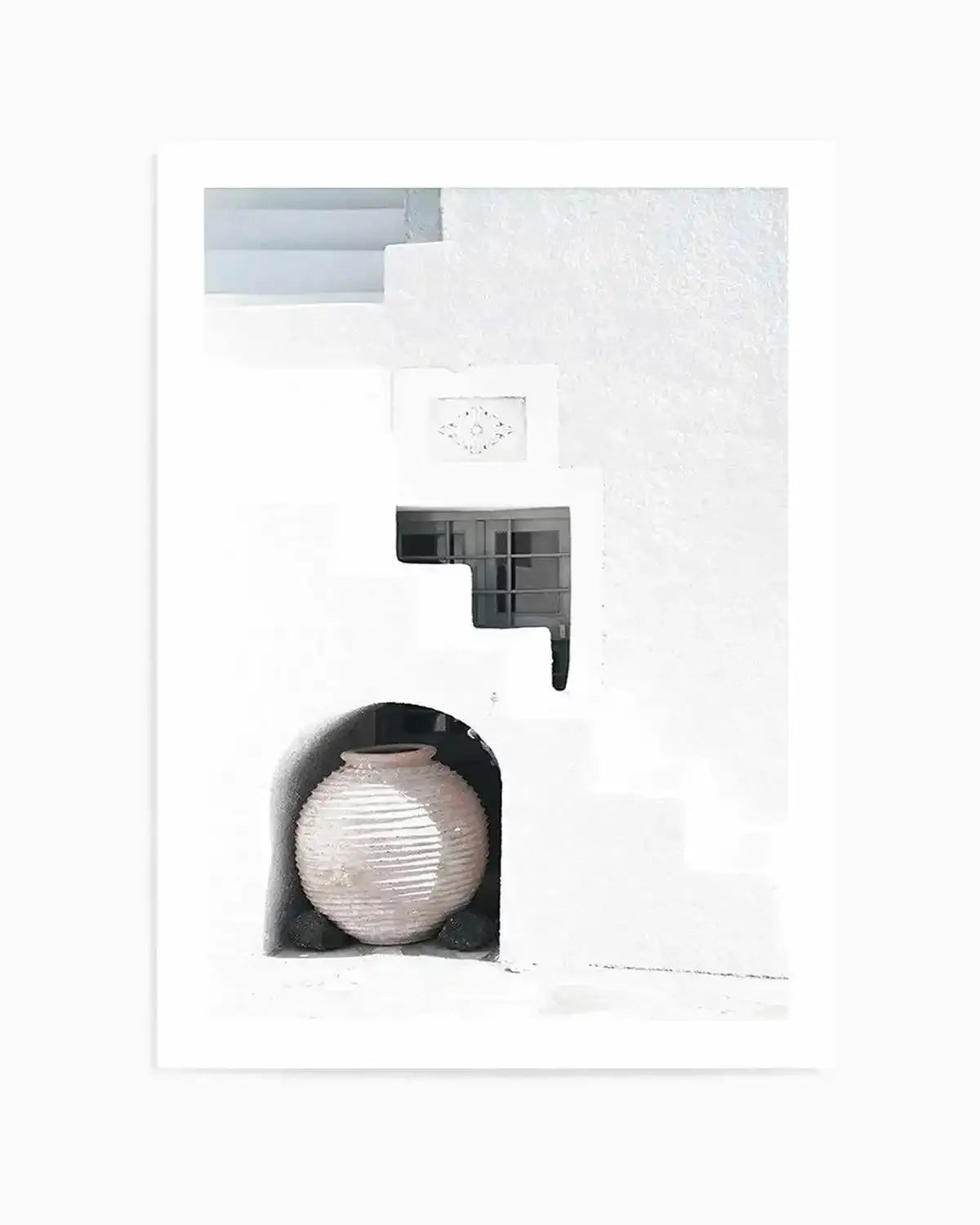 Santorini Urn Art Print from Olive et Oriel where you can shop wallpaper and artworks online