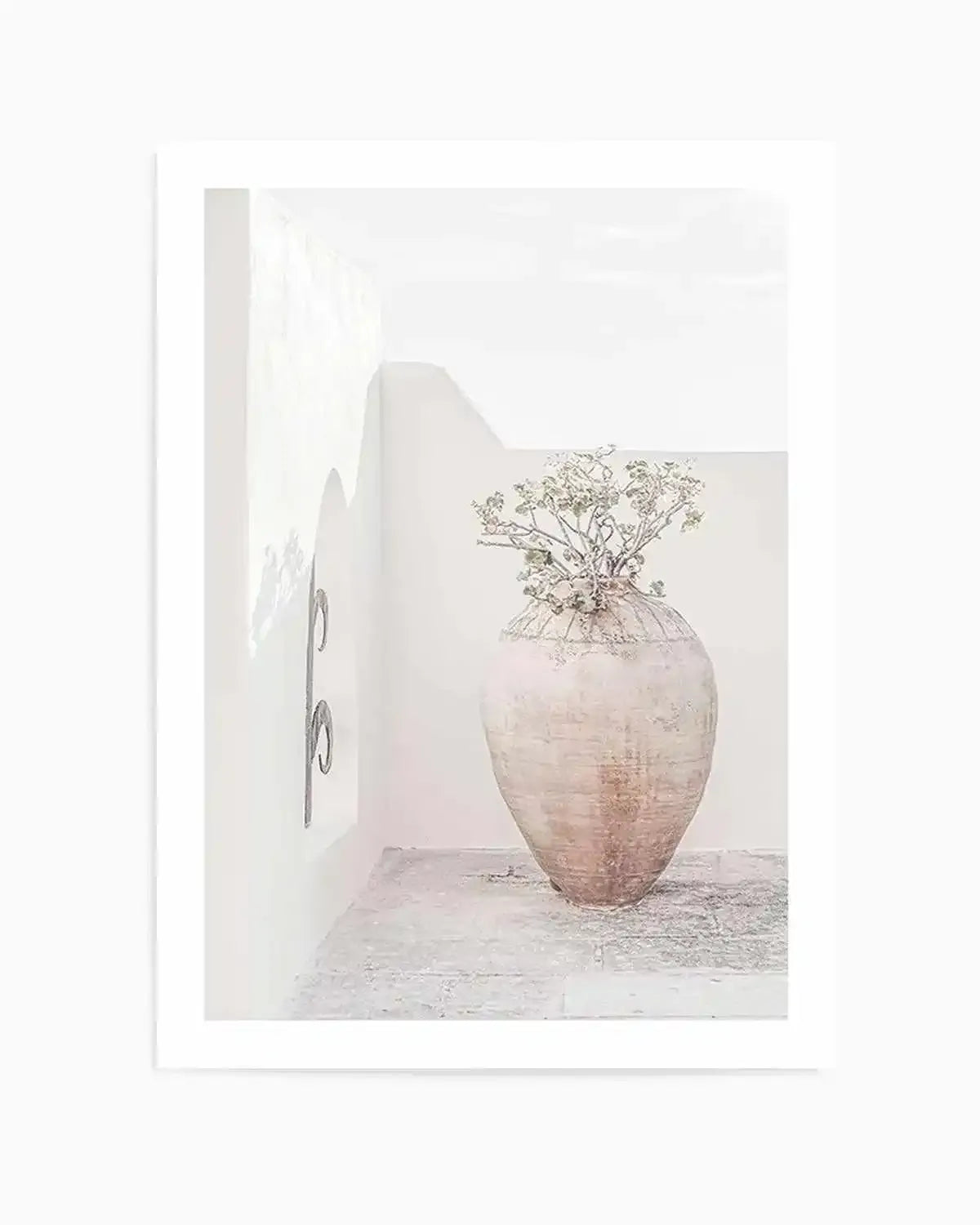 Santorini Vase Art Print from Olive et Oriel where you can shop wallpaper and artworks online